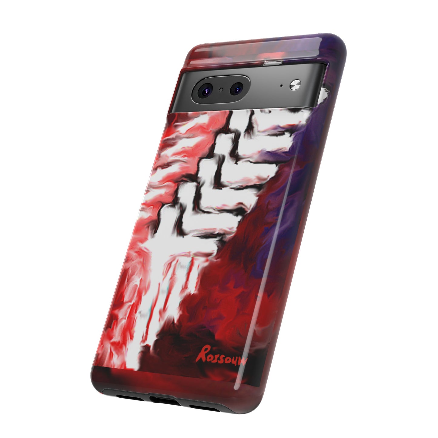 "Beyond The Shadows - Cross Phone Case With Dual Layer Protection"