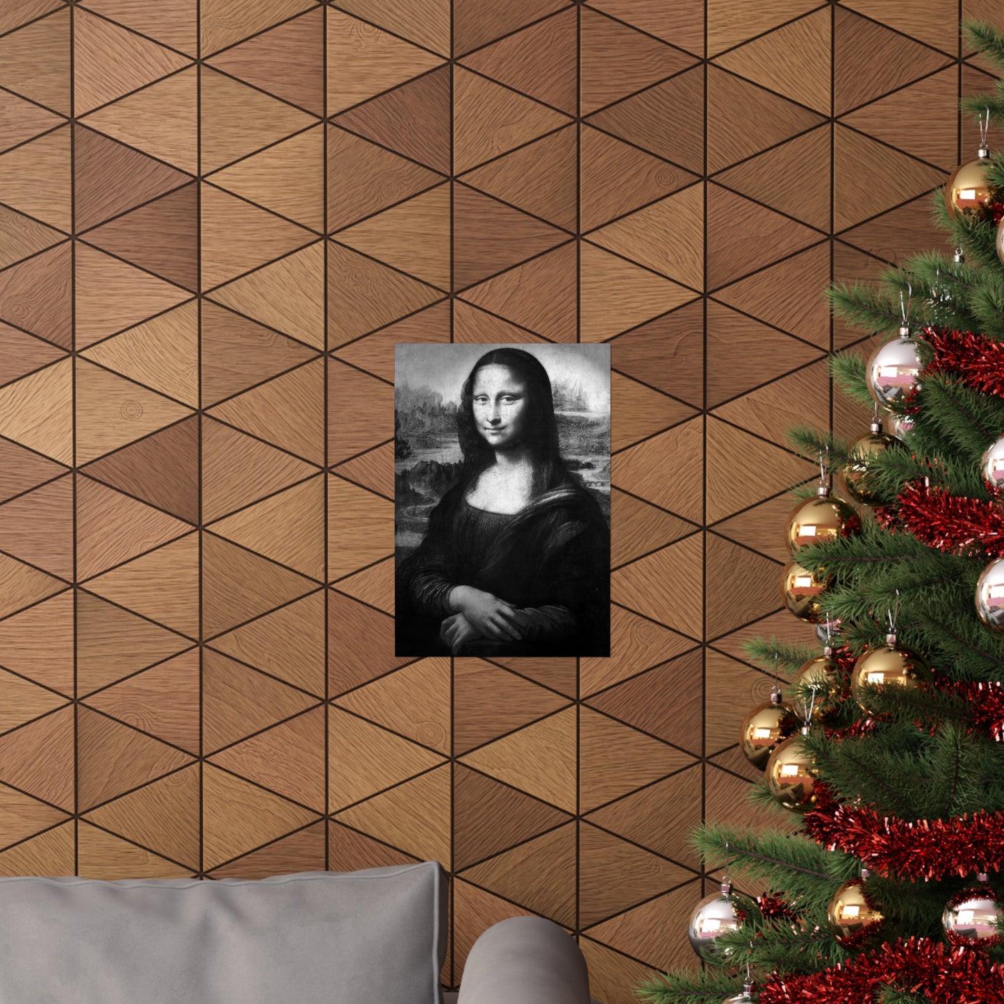 Reimagined Mona Lisa: Premium Matte Vertical Poster on Museum-Grade Paper