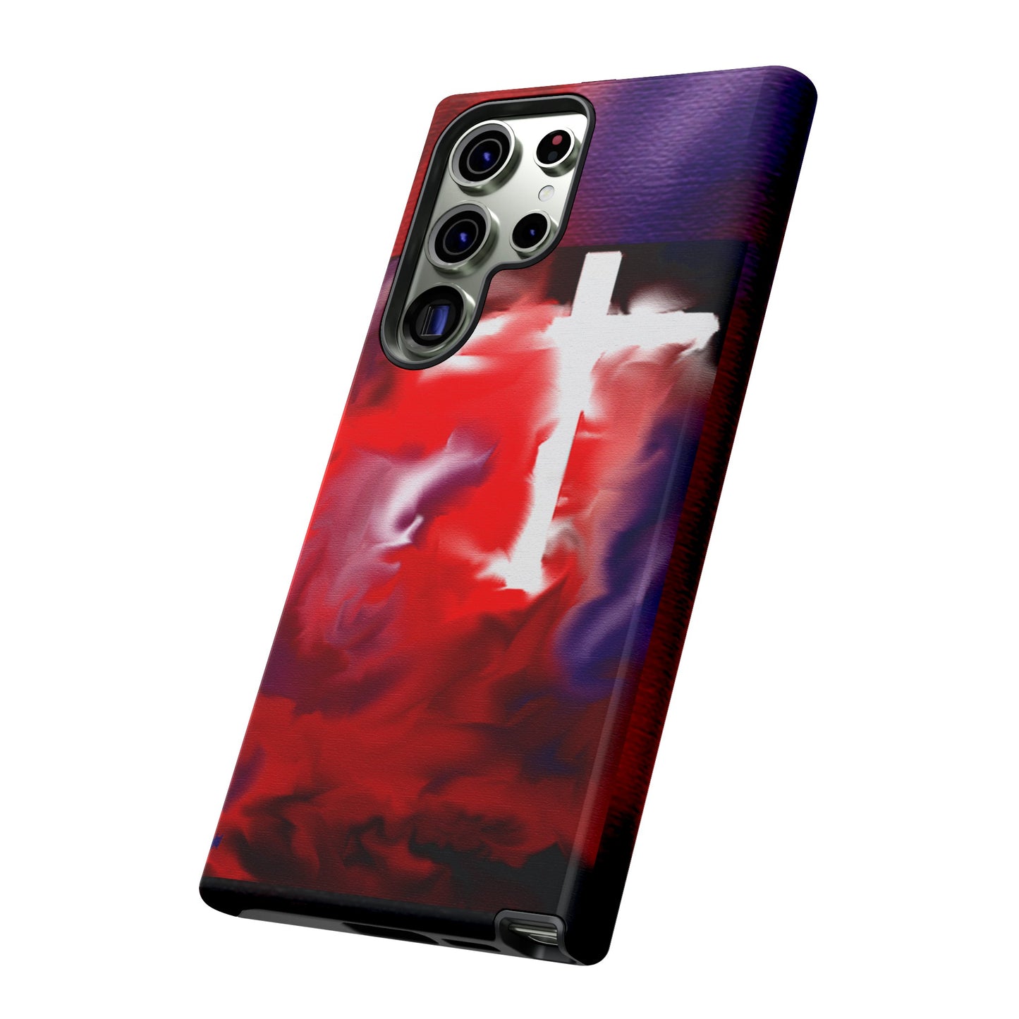 "Above The Light - Cross Art Protective Phone Case"