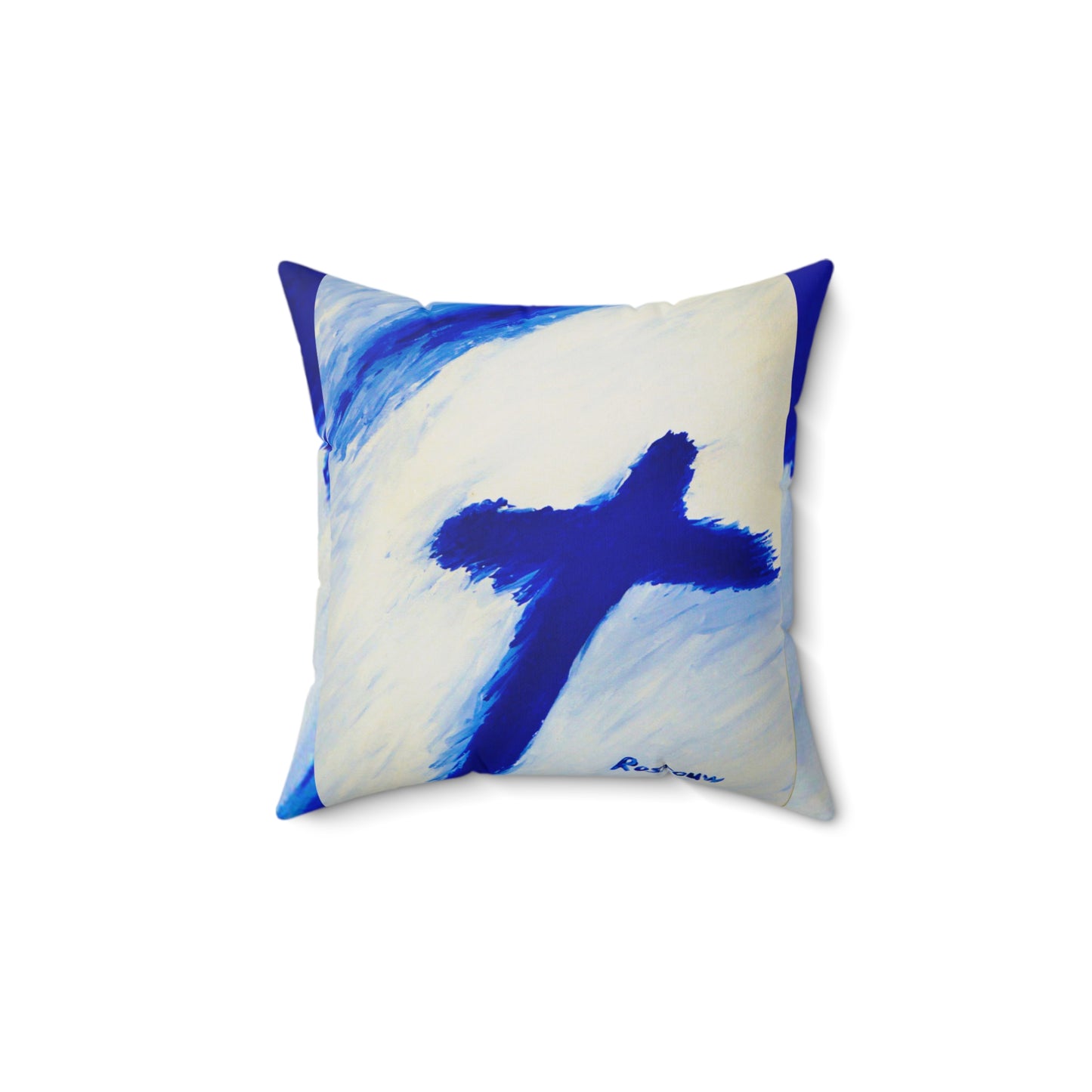 "Songbird" - Stunning Cross Painting - Spun Polyester Square Pillow