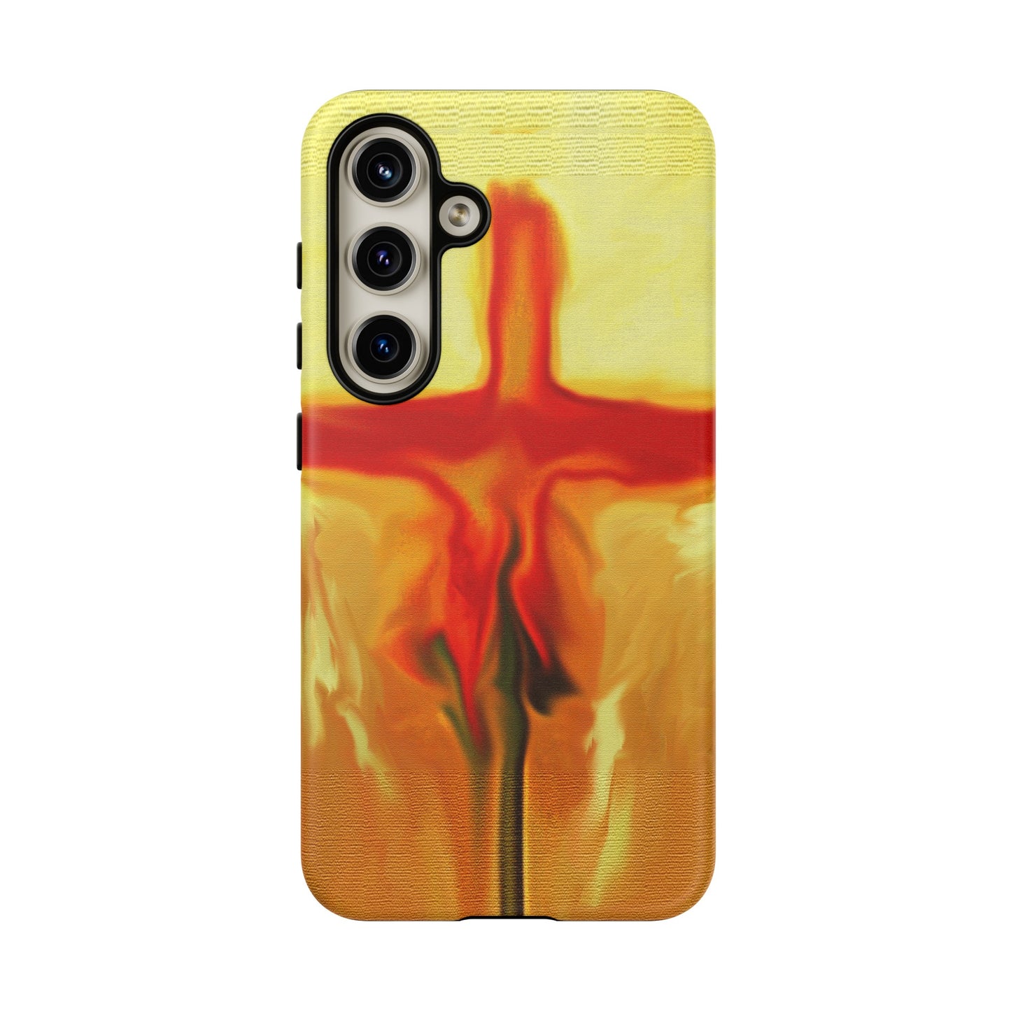 "Rose Petals - Inspirational Cross Phone Case With Dual Layer Protection"