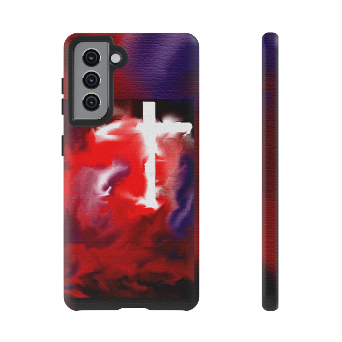 "Above The Light - Cross Art Protective Phone Case"