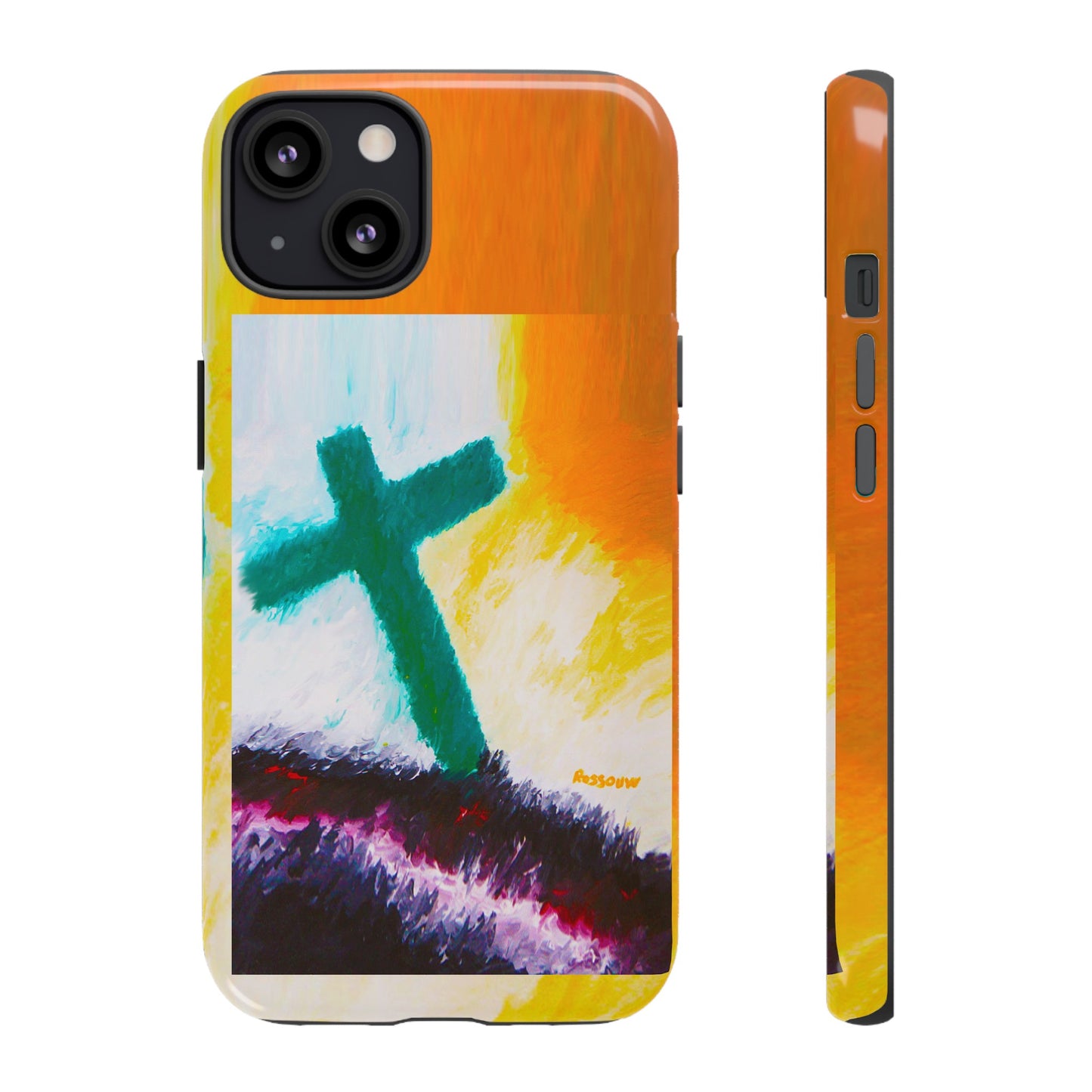 "Sunrise - Divine Cross Protective Phone Case"