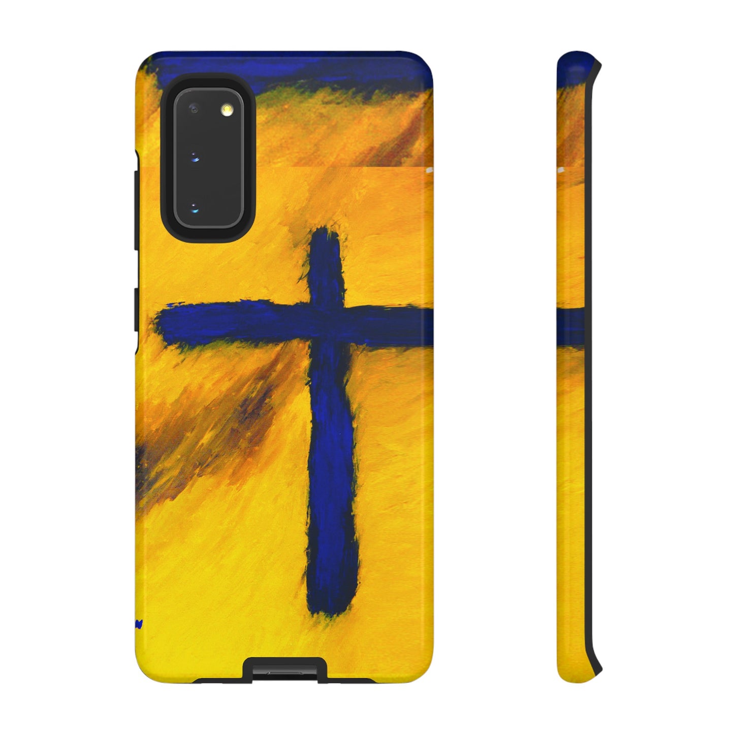 "Blue Falcon - Divine Cross Protective Phone Case"