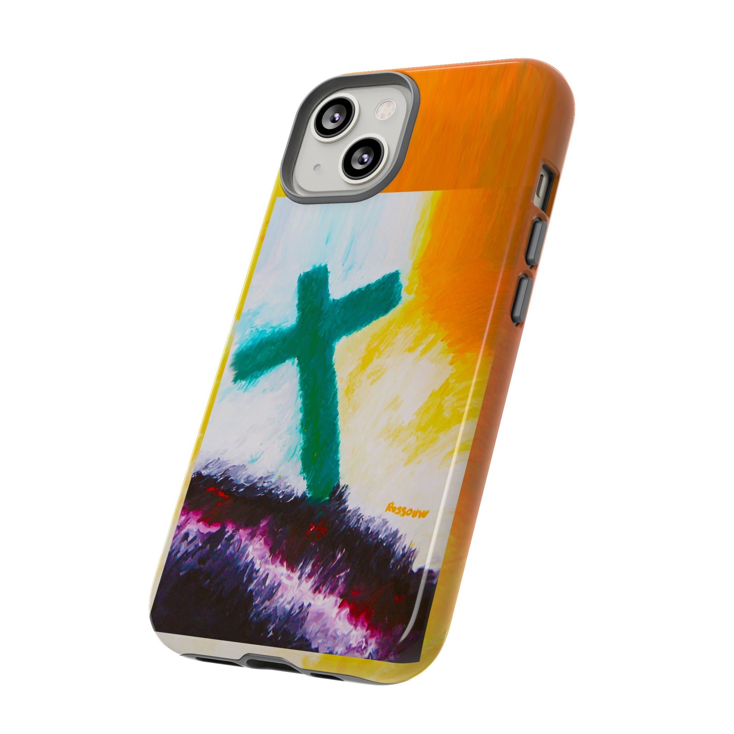 "Sunrise - Divine Cross Protective Phone Case"