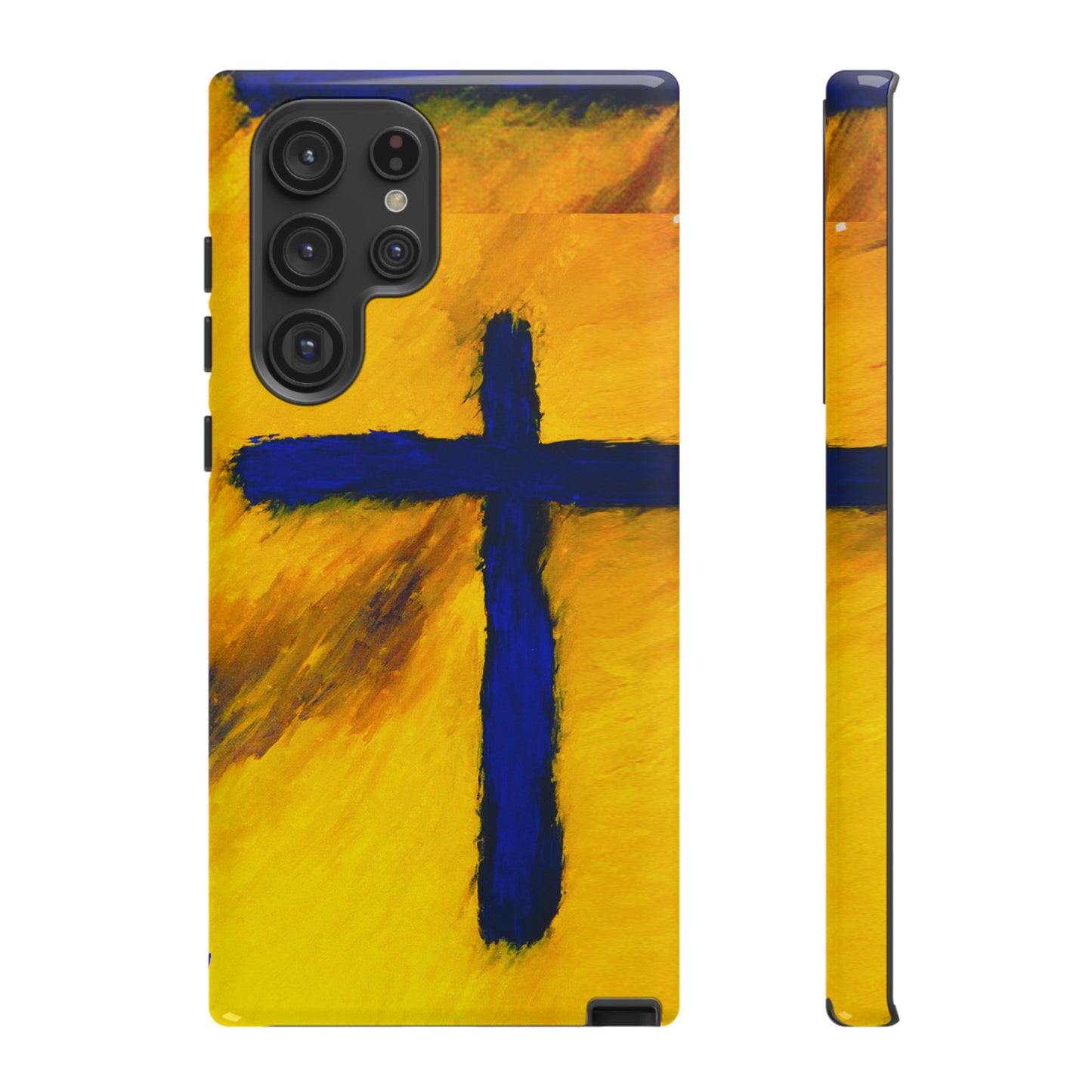 "Blue Falcon - Divine Cross Protective Phone Case"