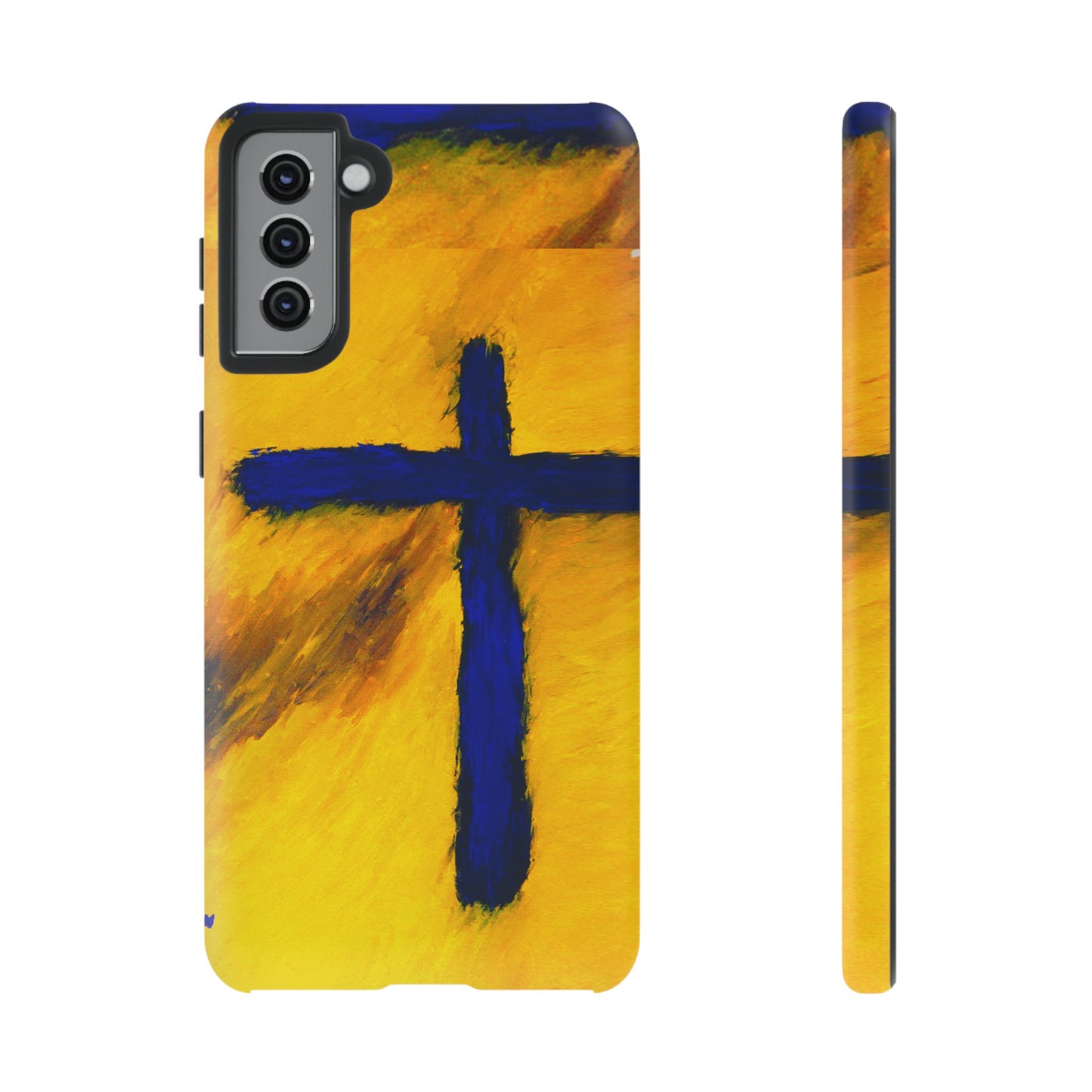 "Blue Falcon - Divine Cross Protective Phone Case"