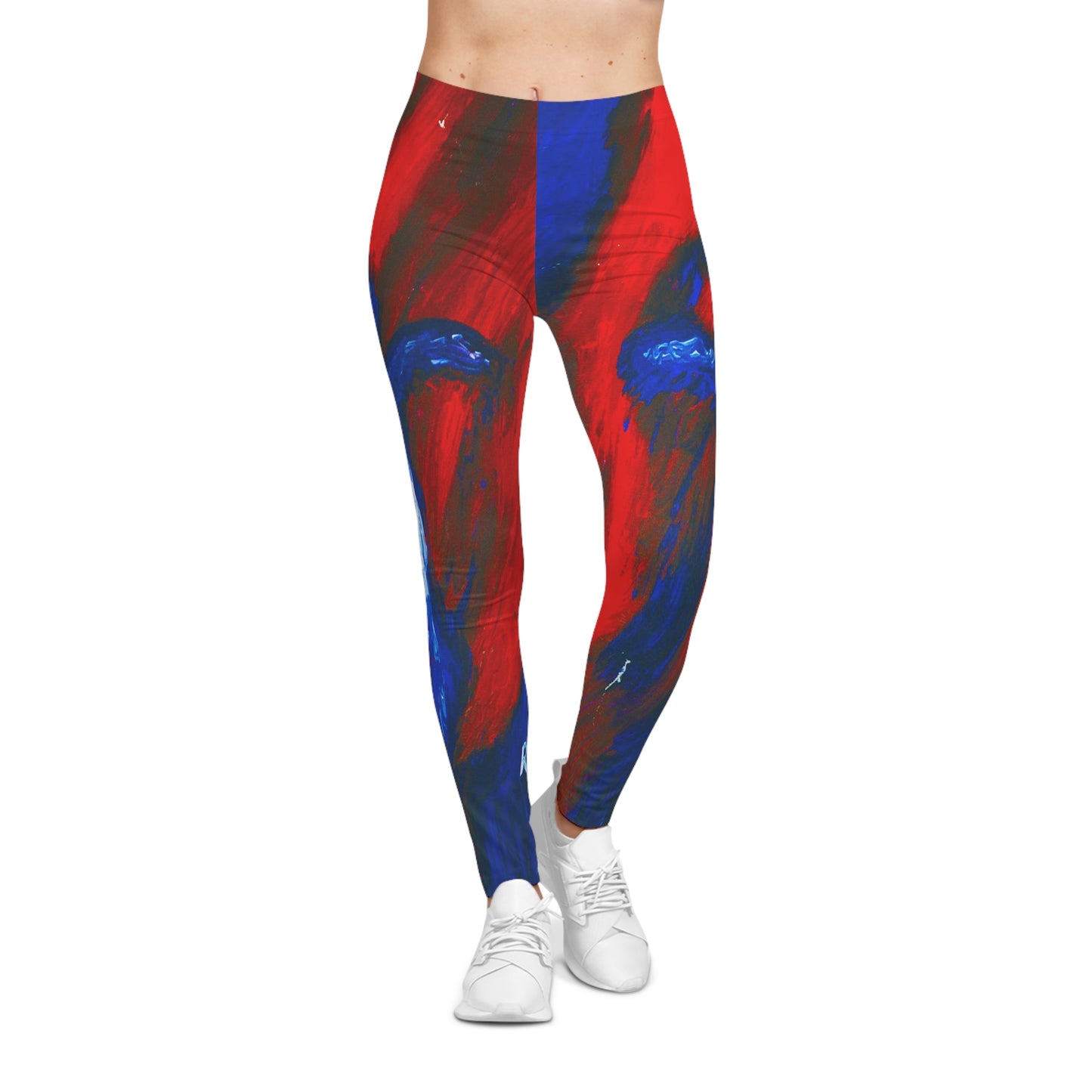 "Slow Dancer - Cross Painting on Yoga Leggings"