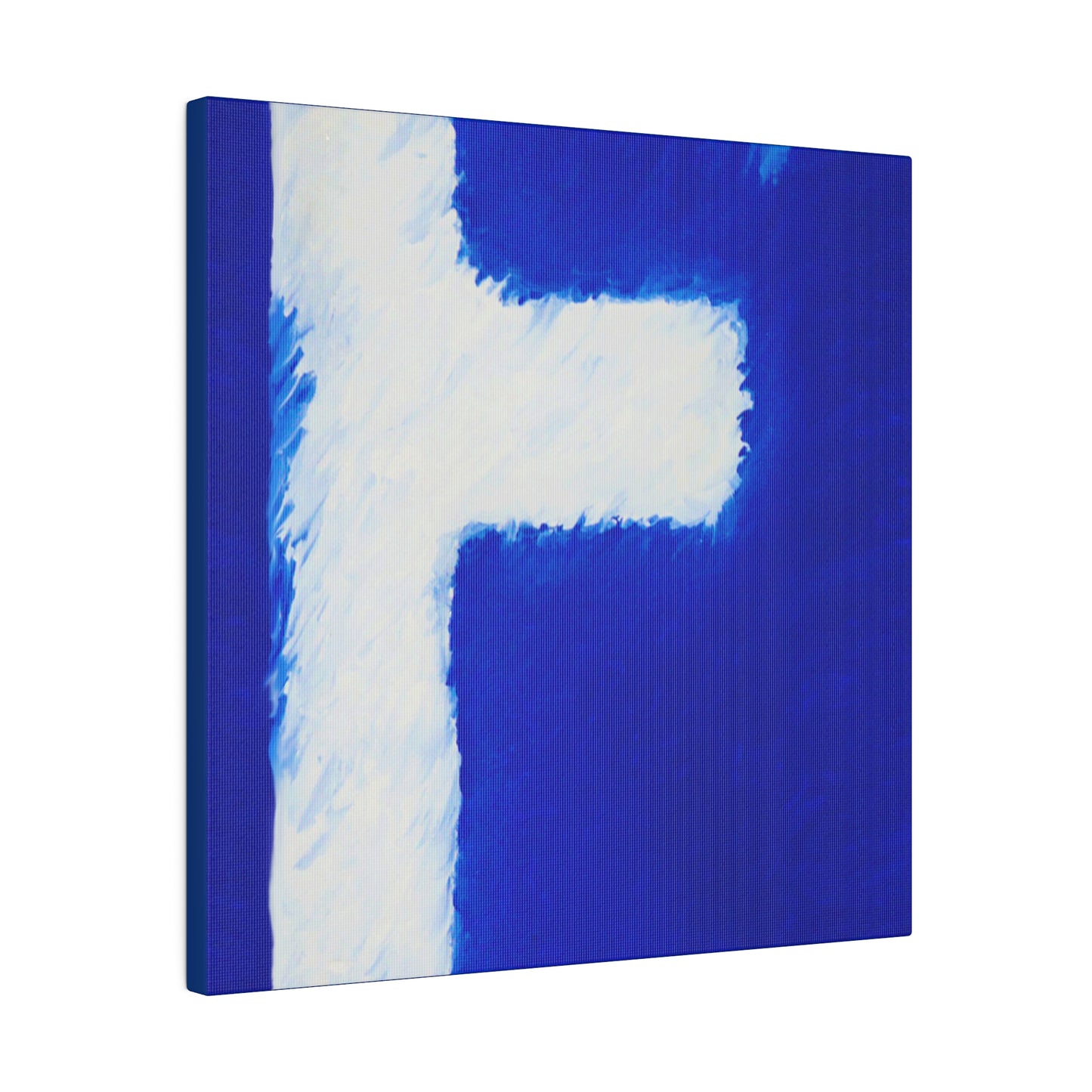 "Powerful Cross Painting - Inspirational Art by Rossouw on Matte Canvas"