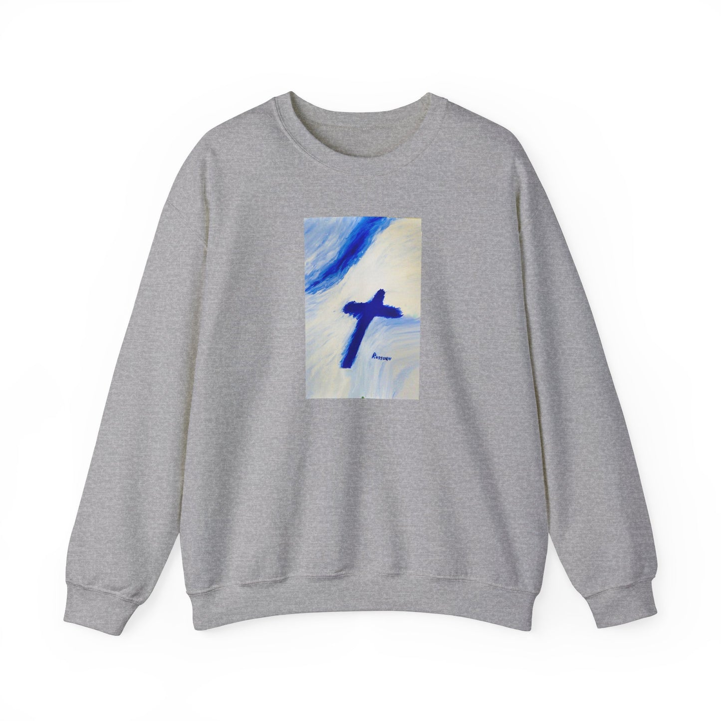 "Songbird - Enlightened Spirit Crewneck Sweatshirt – Cross Painting”