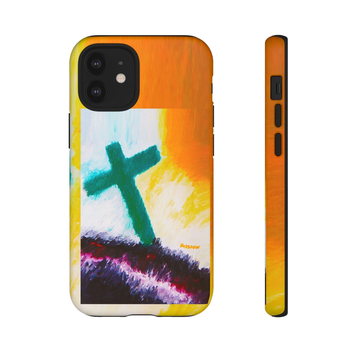 "Sunrise - Divine Cross Protective Phone Case"