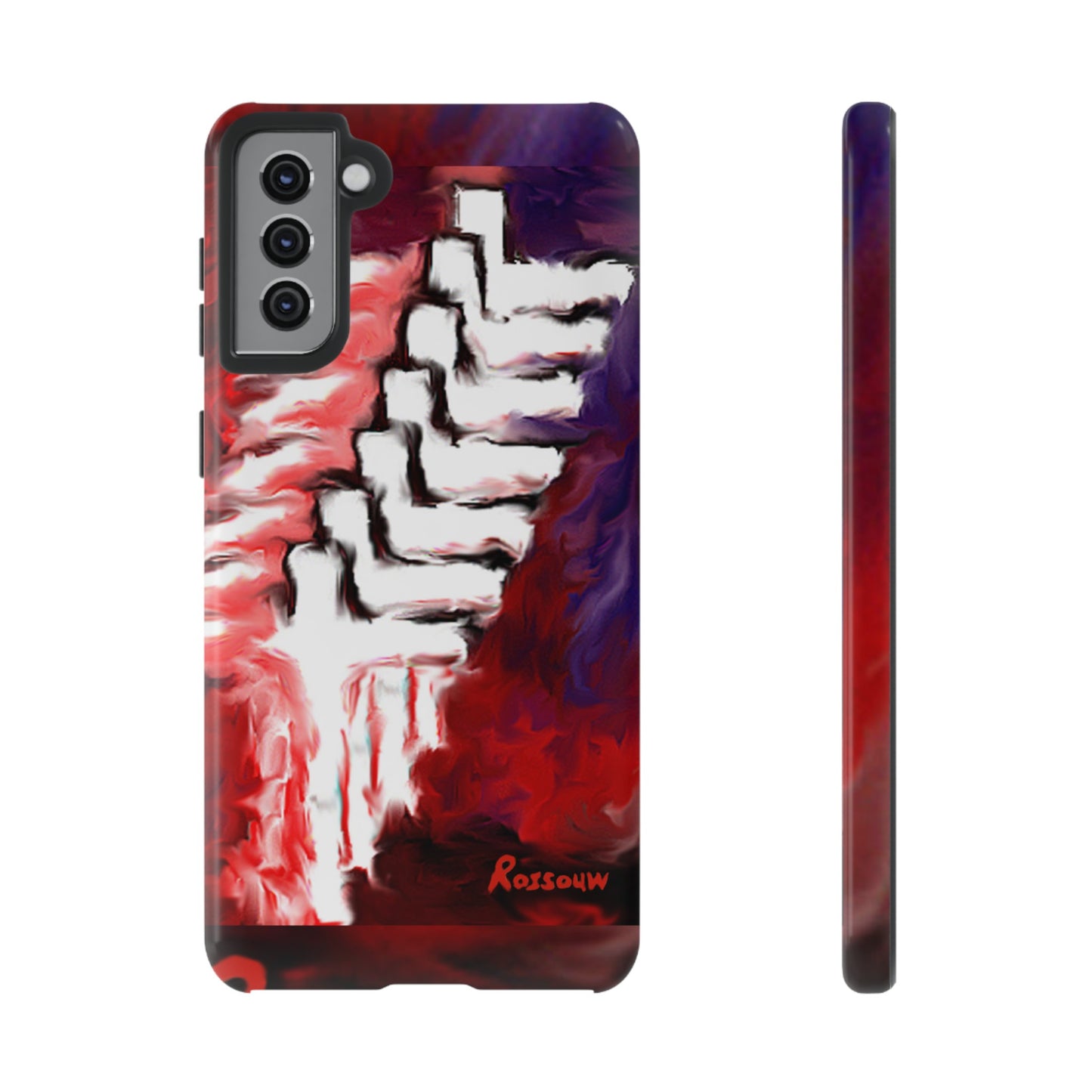 "Beyond The Shadows - Cross Phone Case With Dual Layer Protection"