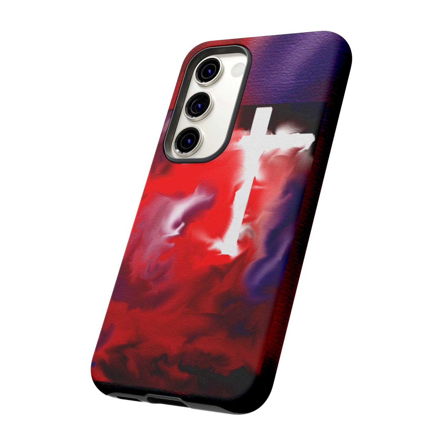 "Above The Light - Cross Art Protective Phone Case"