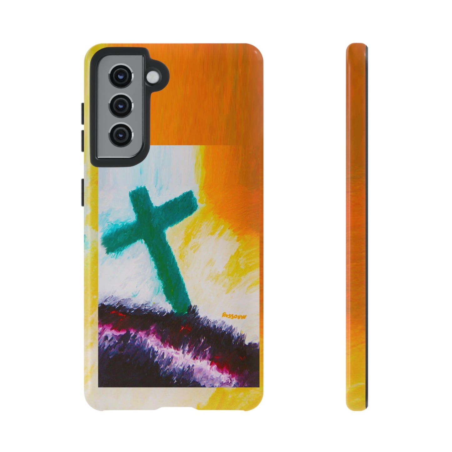 "Sunrise - Divine Cross Protective Phone Case"