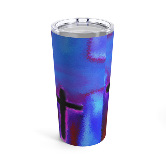 "Take Flight - Sacred Cross Art Tumbler by Rossouw – 20oz Stainless Steel Spiritual Drinkware"