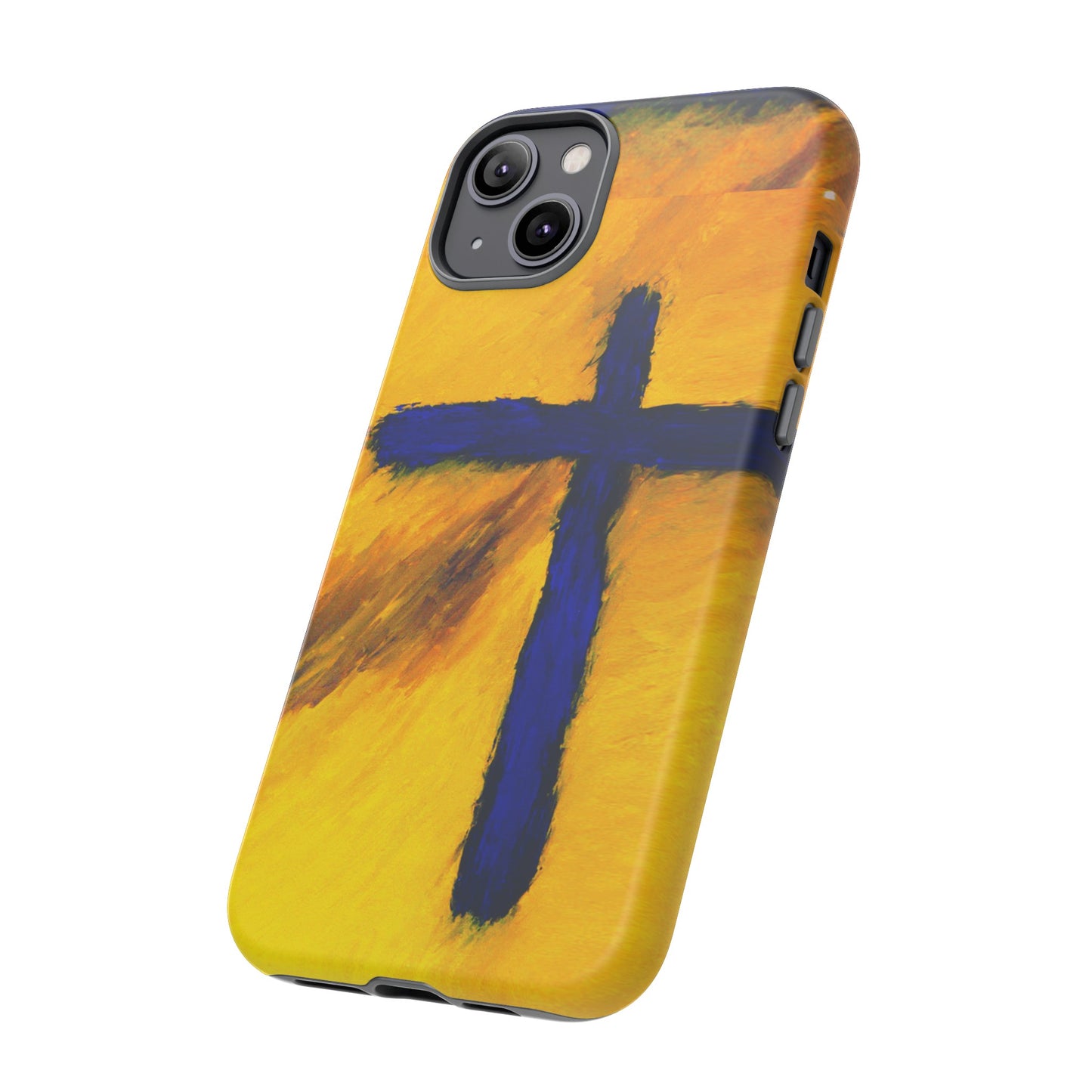 "Blue Falcon - Divine Cross Protective Phone Case"