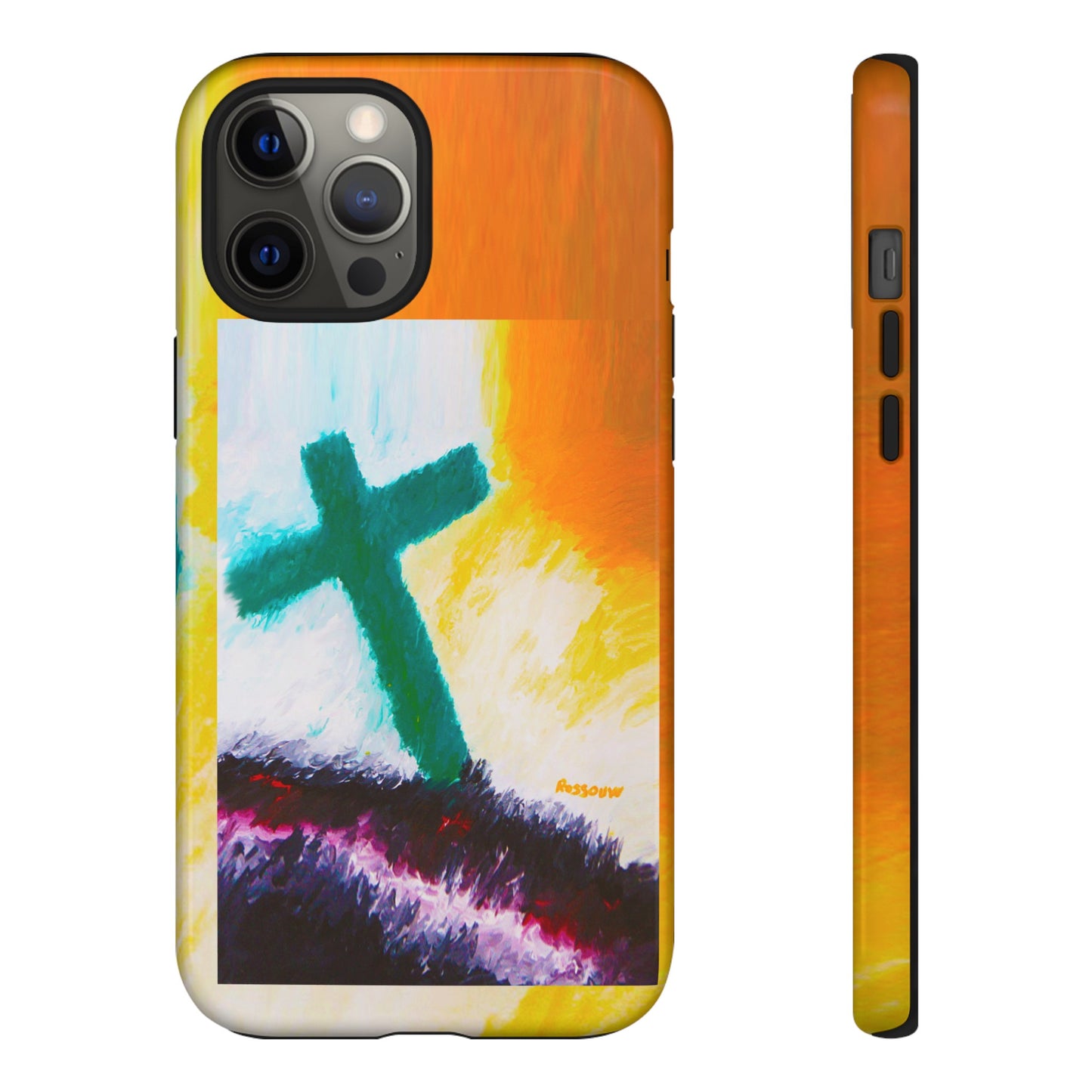 "Sunrise - Divine Cross Protective Phone Case"