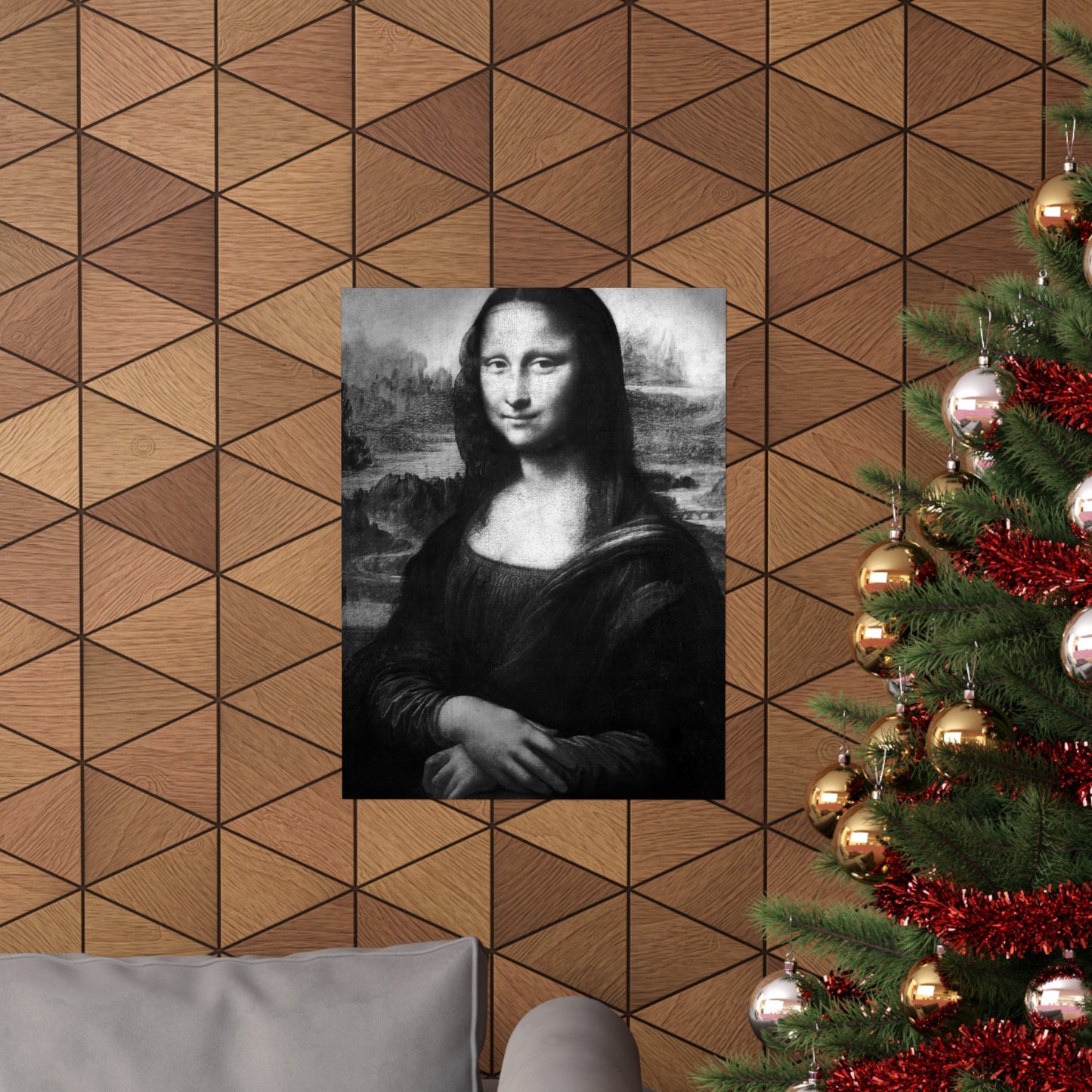 Reimagined Mona Lisa: Premium Matte Vertical Poster on Museum-Grade Paper