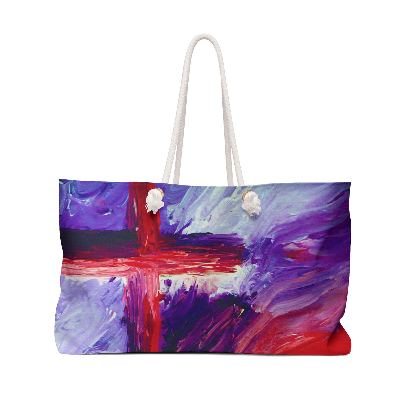 "Candy Skies - Inspiring Weekender Tote Bag – Perfect for Yoga, Workouts, and Travel"