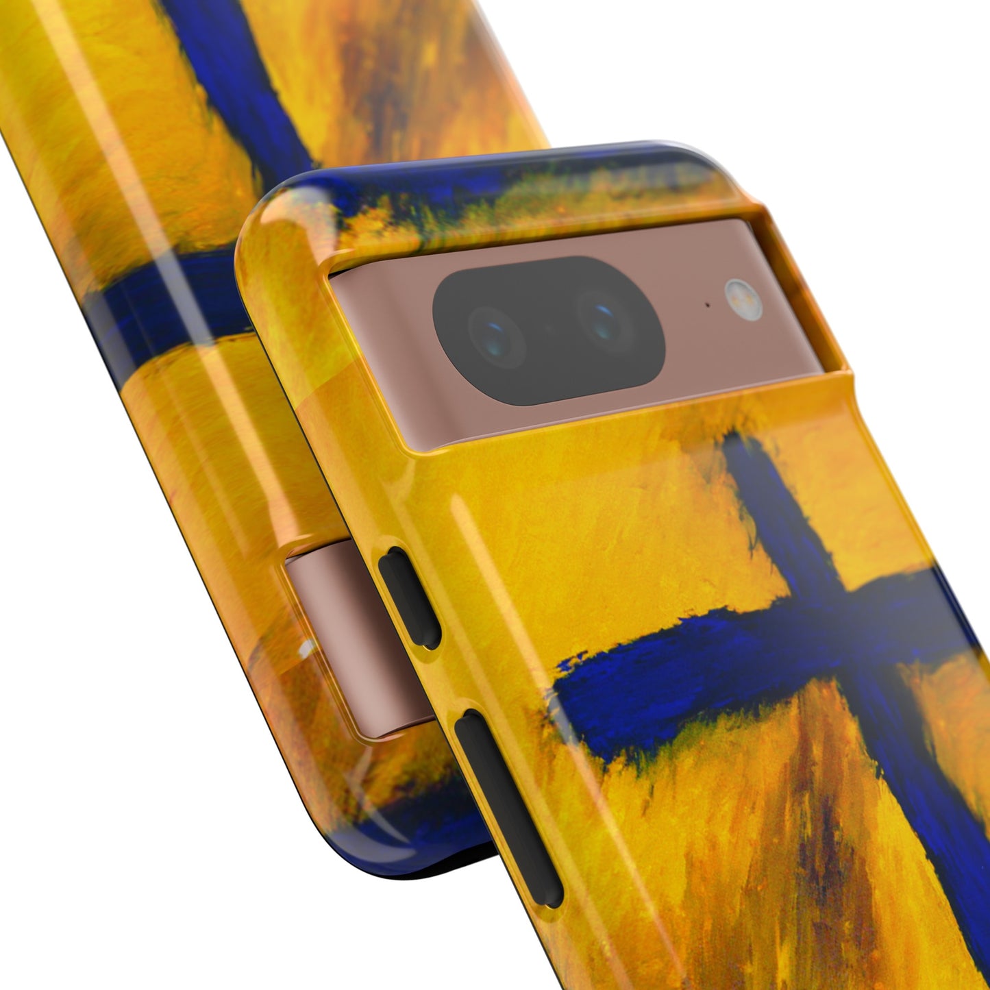 "Blue Falcon - Divine Cross Protective Phone Case"