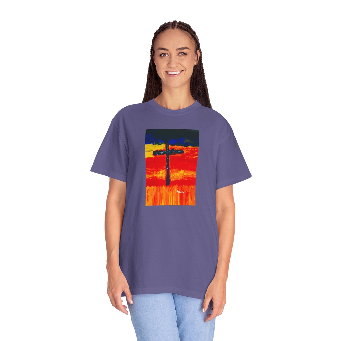 “Rainbow Warrior - Spiritual Art Unisex Dyed T-Shirt – Comfort Colors 1717"