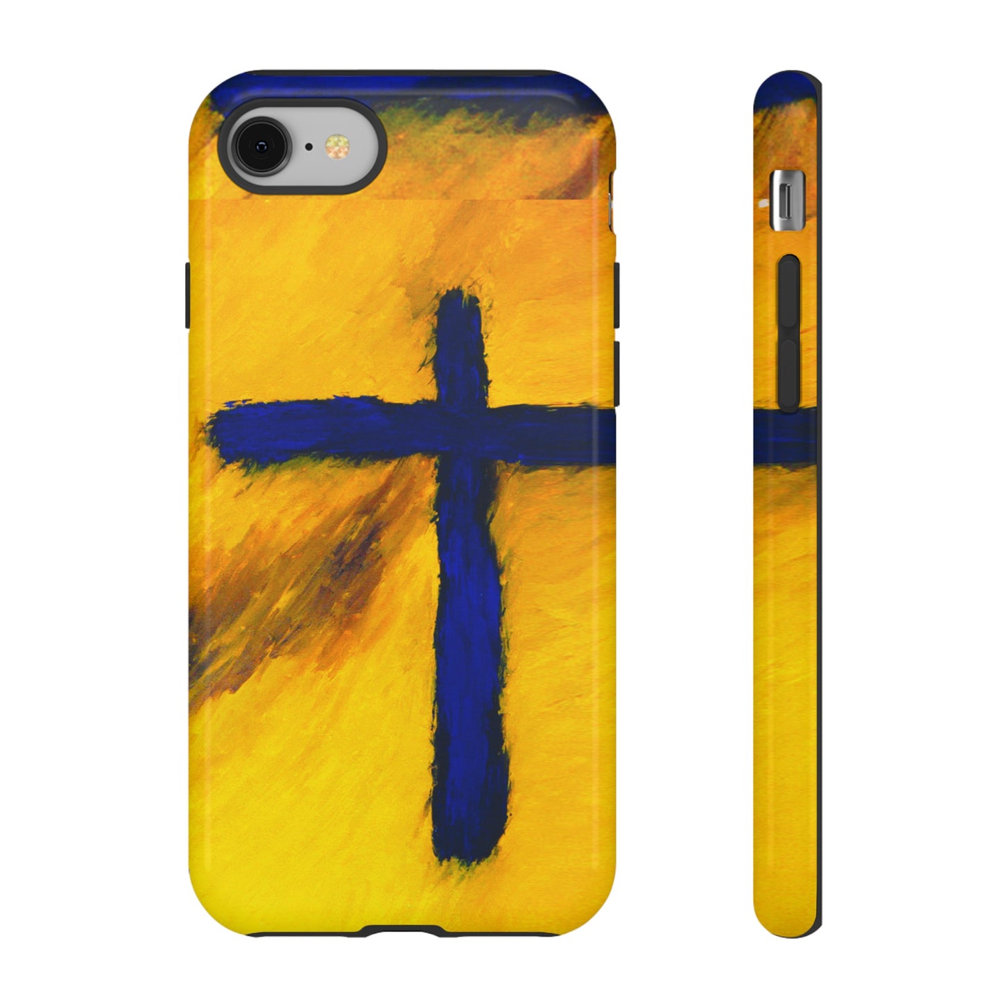 "Blue Falcon - Divine Cross Protective Phone Case"