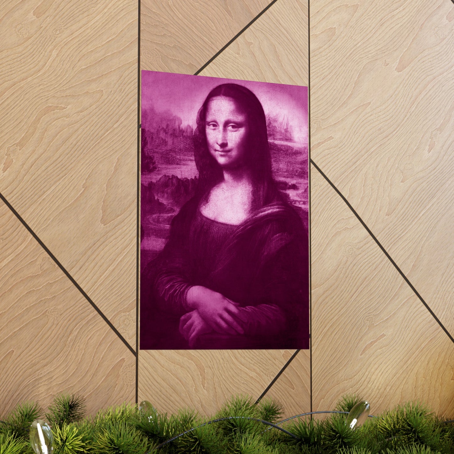 Reimagined Mona Lisa: Premium Matte Vertical Poster on Museum-Grade Paper