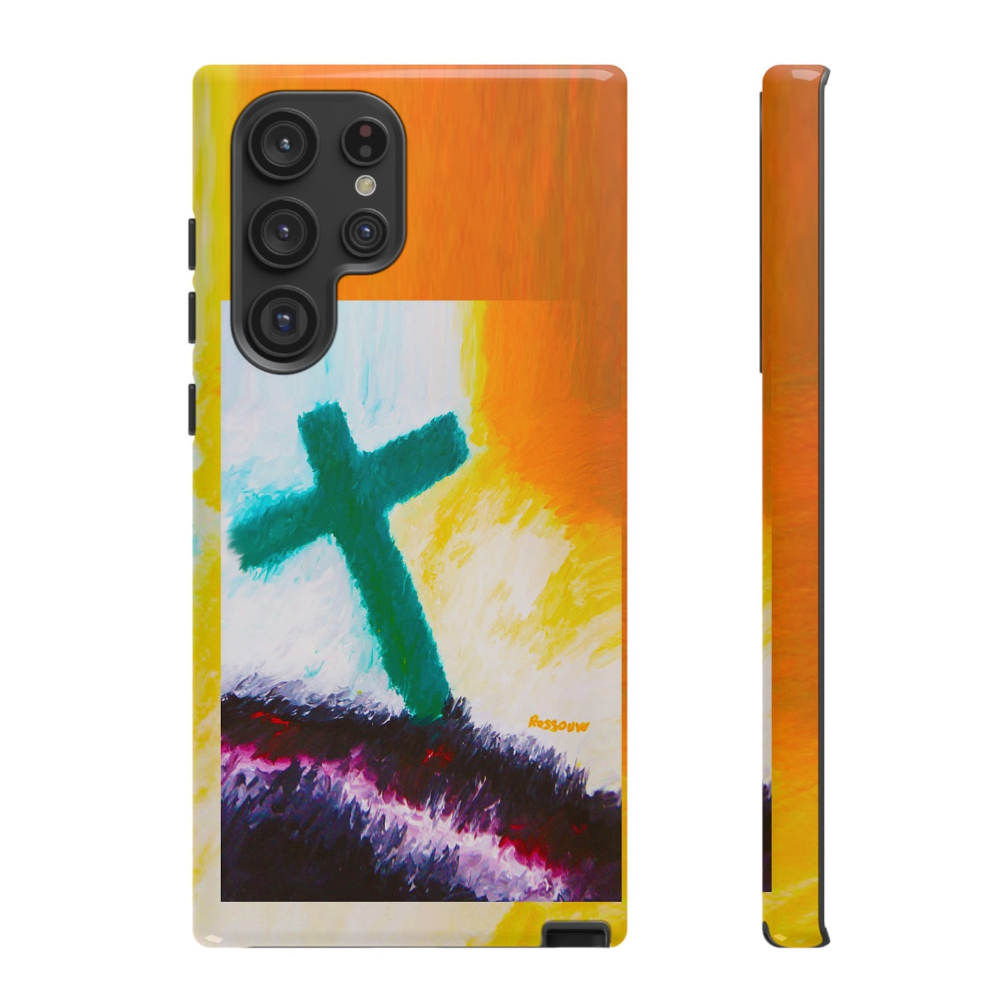 "Sunrise - Divine Cross Protective Phone Case"