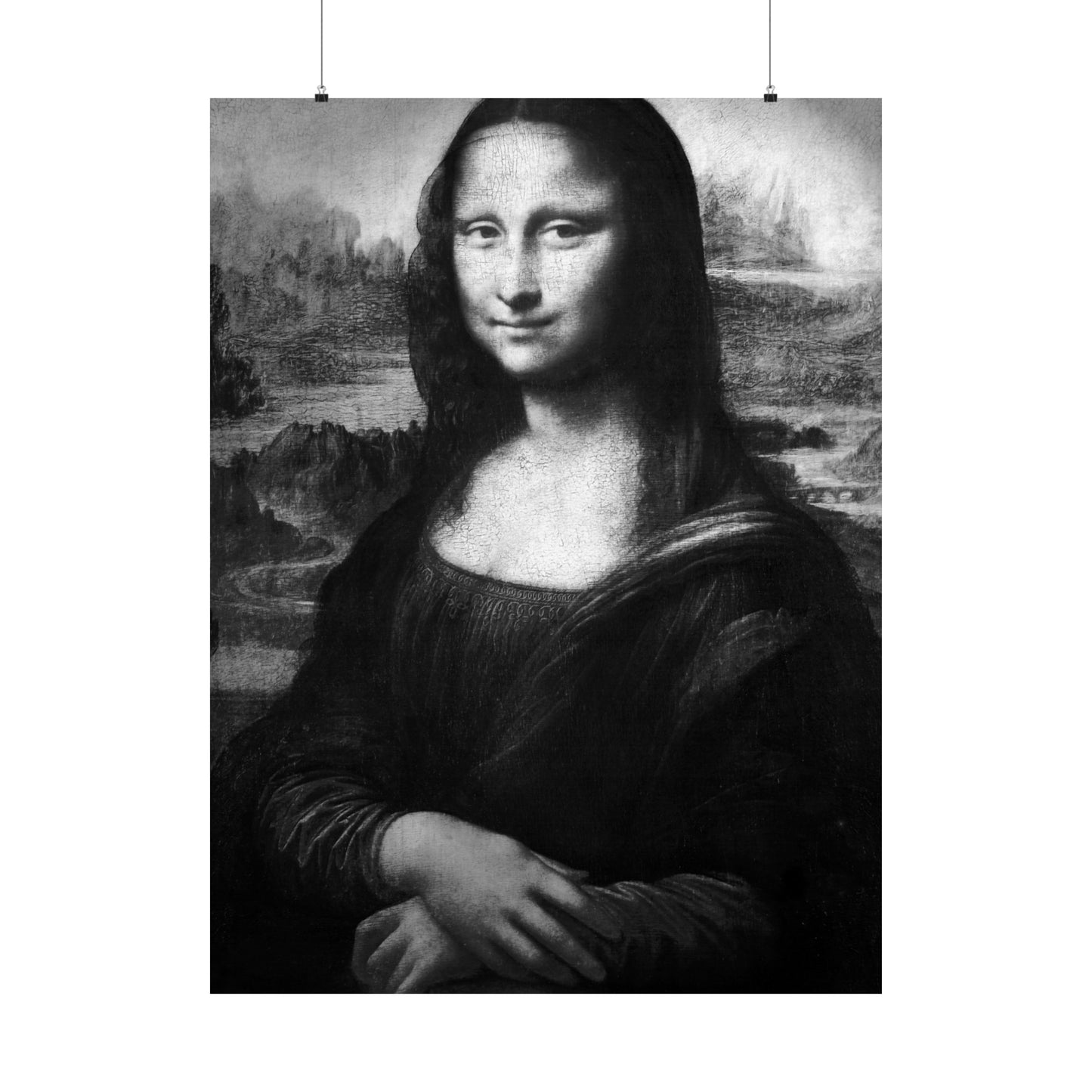 Reimagined Mona Lisa: Premium Matte Vertical Poster on Museum-Grade Paper