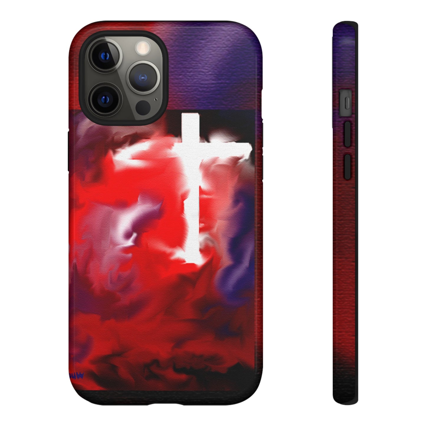 "Above The Light - Cross Art Protective Phone Case"