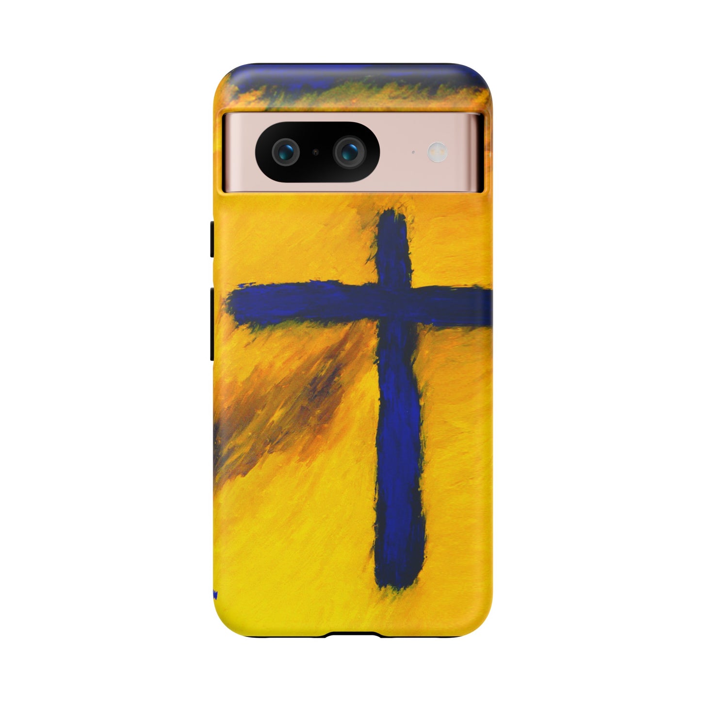 "Blue Falcon - Divine Cross Protective Phone Case"