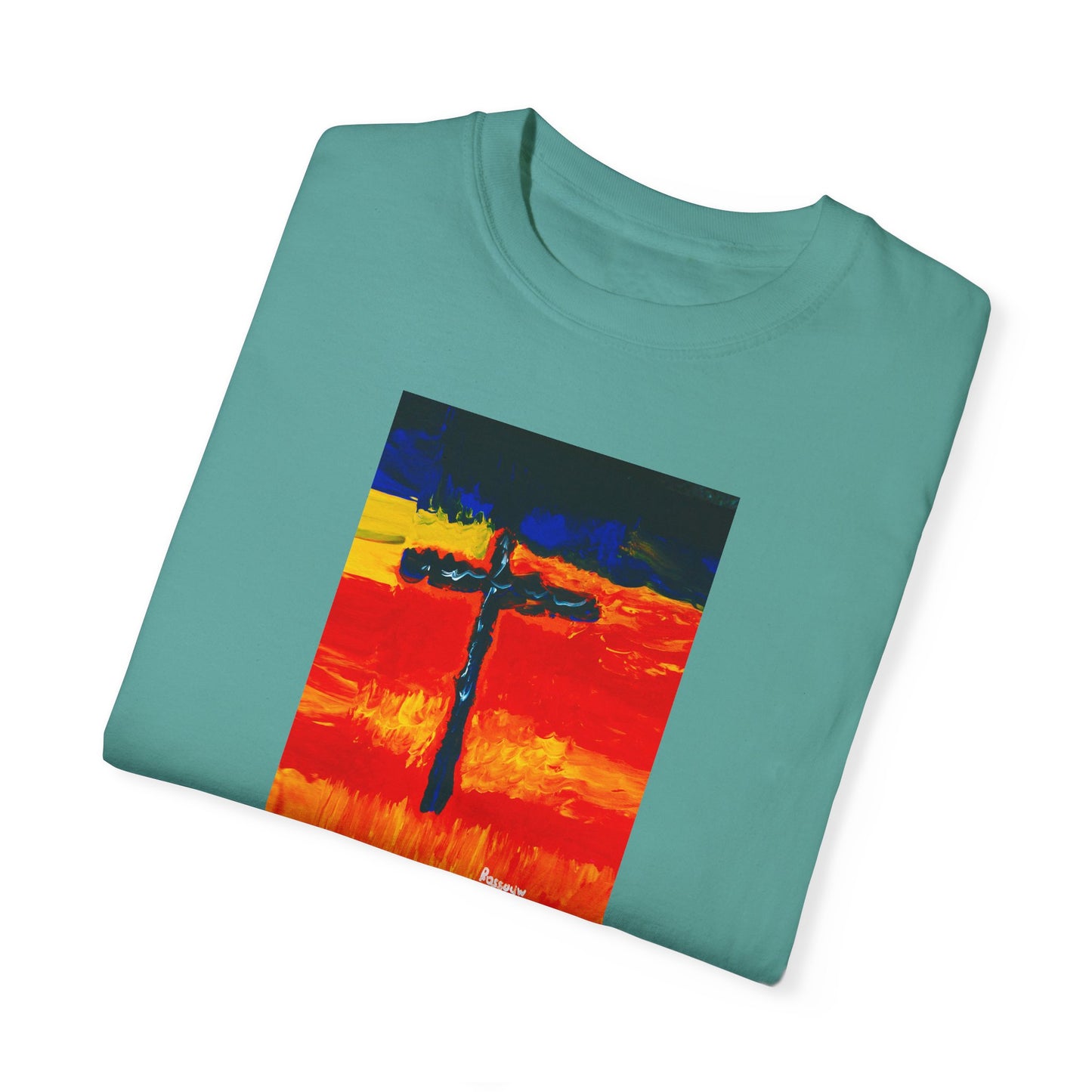 “Rainbow Warrior - Spiritual Art Unisex Dyed T-Shirt – Comfort Colors 1717"