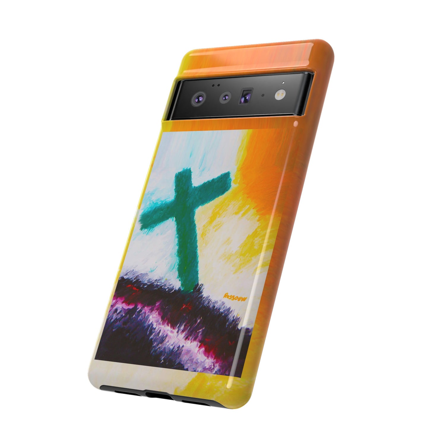 "Sunrise - Divine Cross Protective Phone Case"