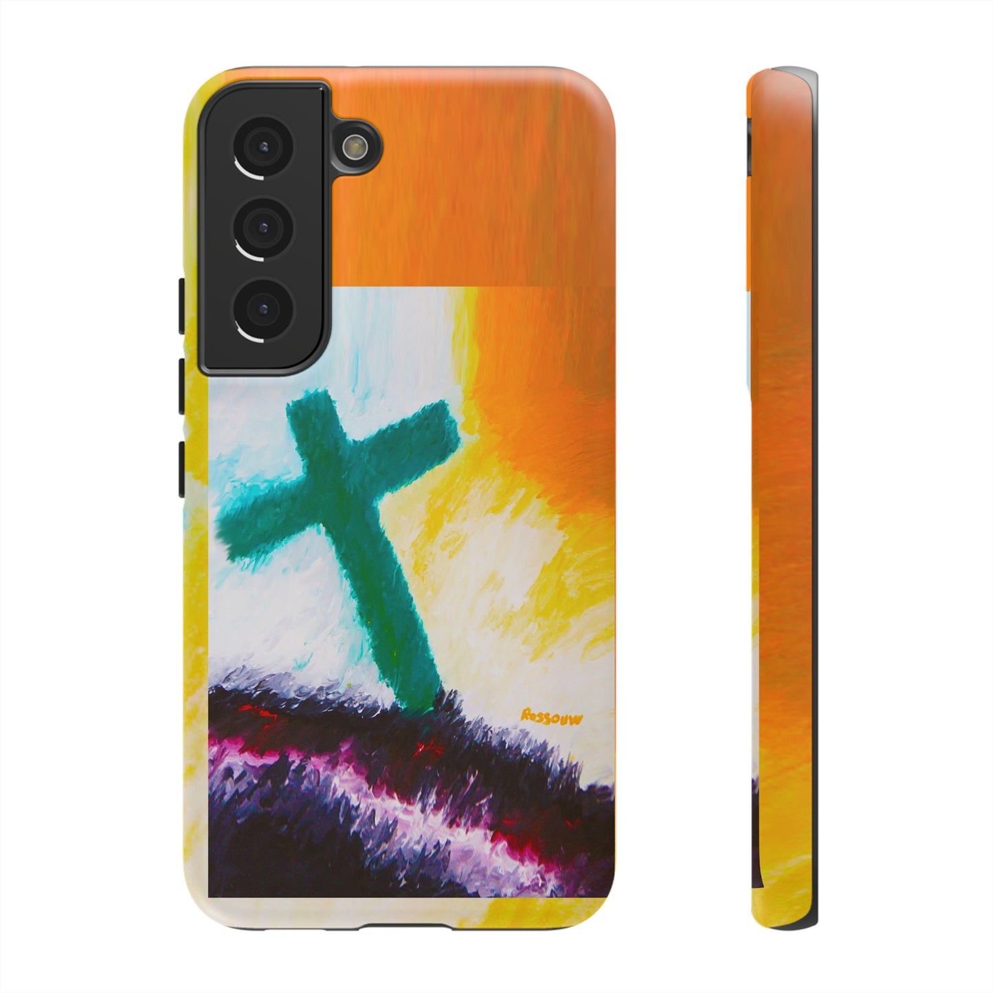 "Sunrise - Divine Cross Protective Phone Case"