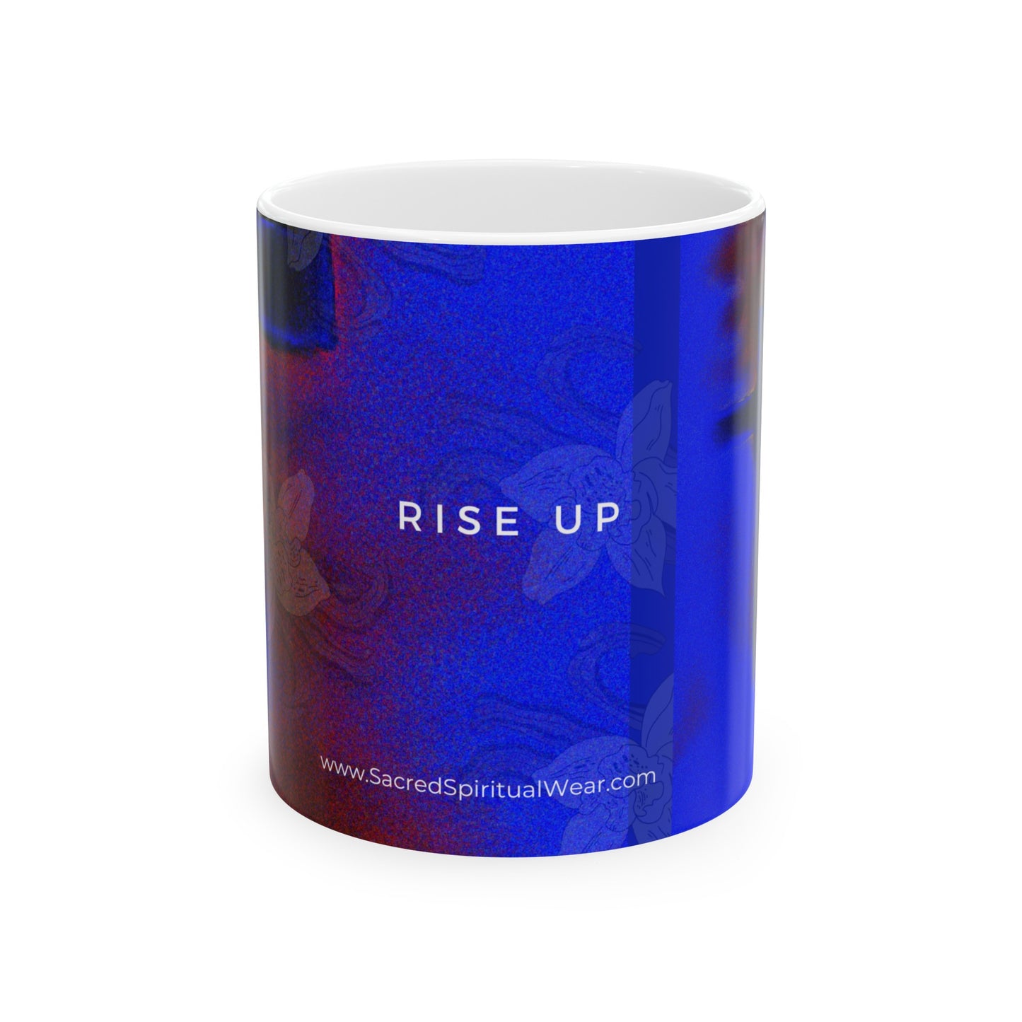 “Rise Up - Inspirational Coffee Mugs – Cross Art Painting (11oz, 15oz)"