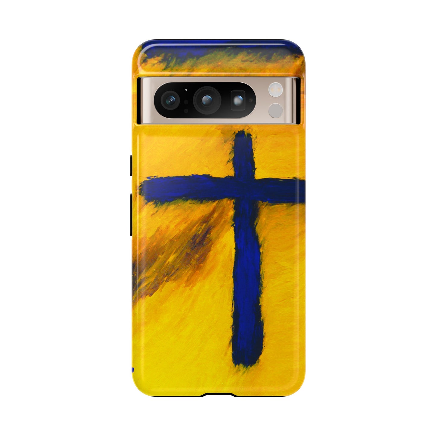 "Blue Falcon - Divine Cross Protective Phone Case"