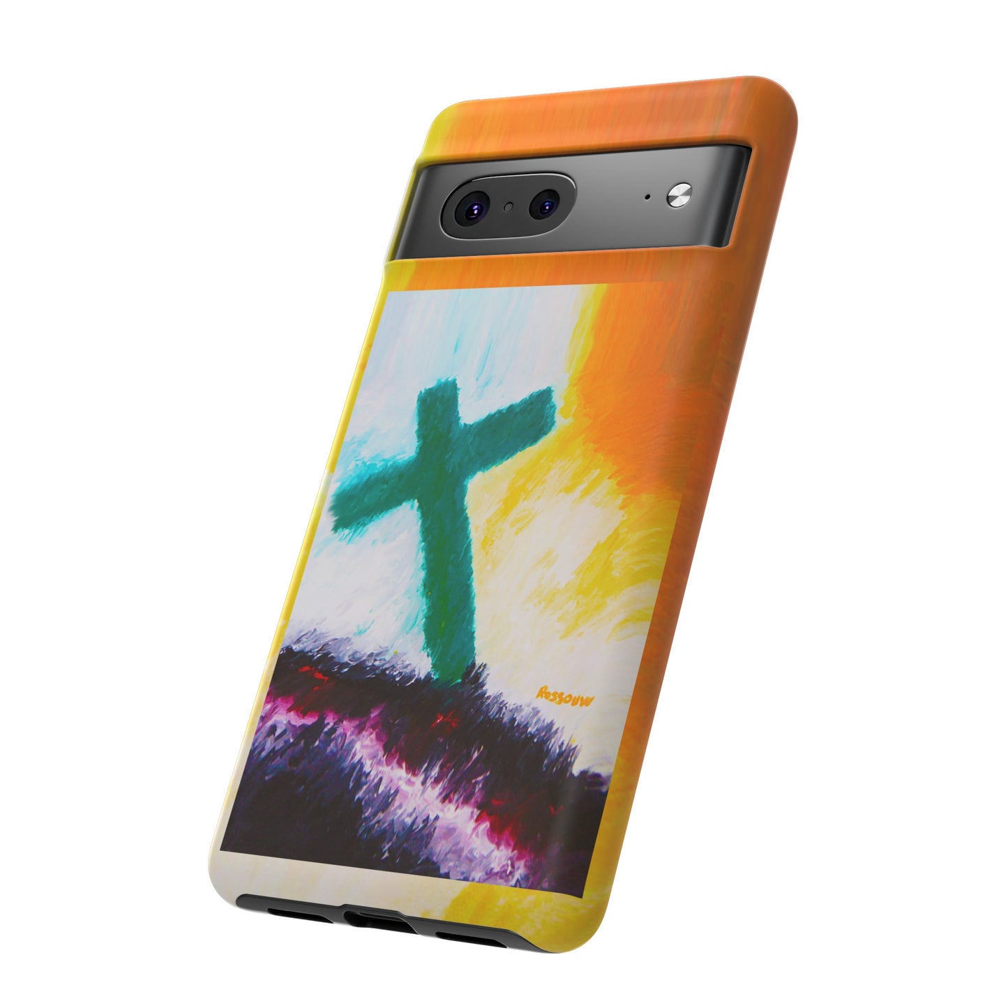 "Sunrise - Divine Cross Protective Phone Case"