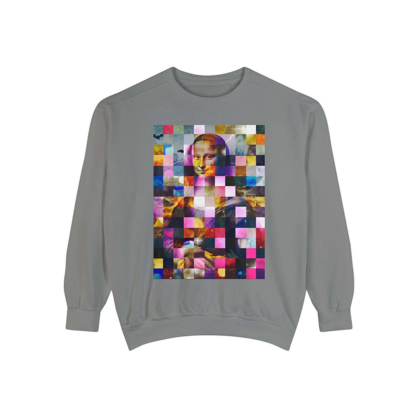 Mona Lisa (In Lights): Luxurious Unisex Garment-Dyed Sweatshirt