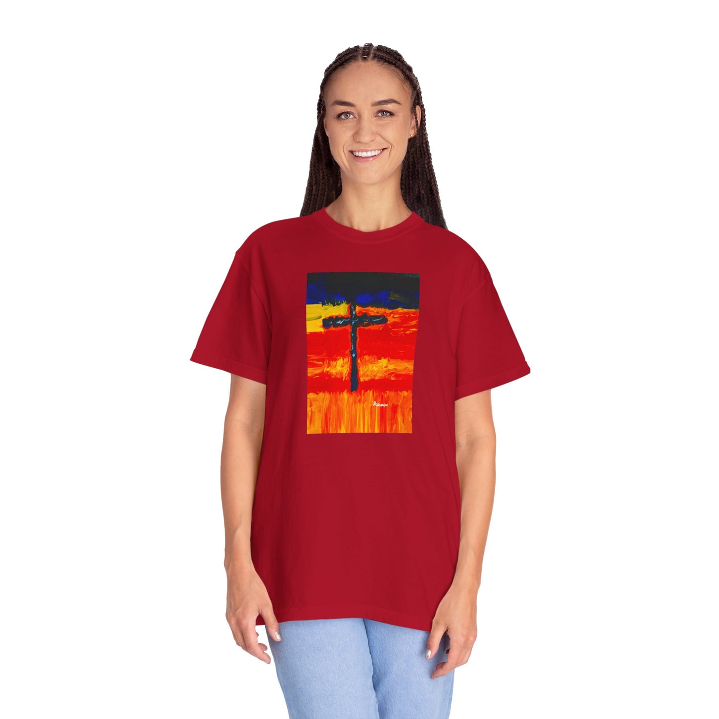 “Rainbow Warrior - Spiritual Art Unisex Dyed T-Shirt – Comfort Colors 1717"