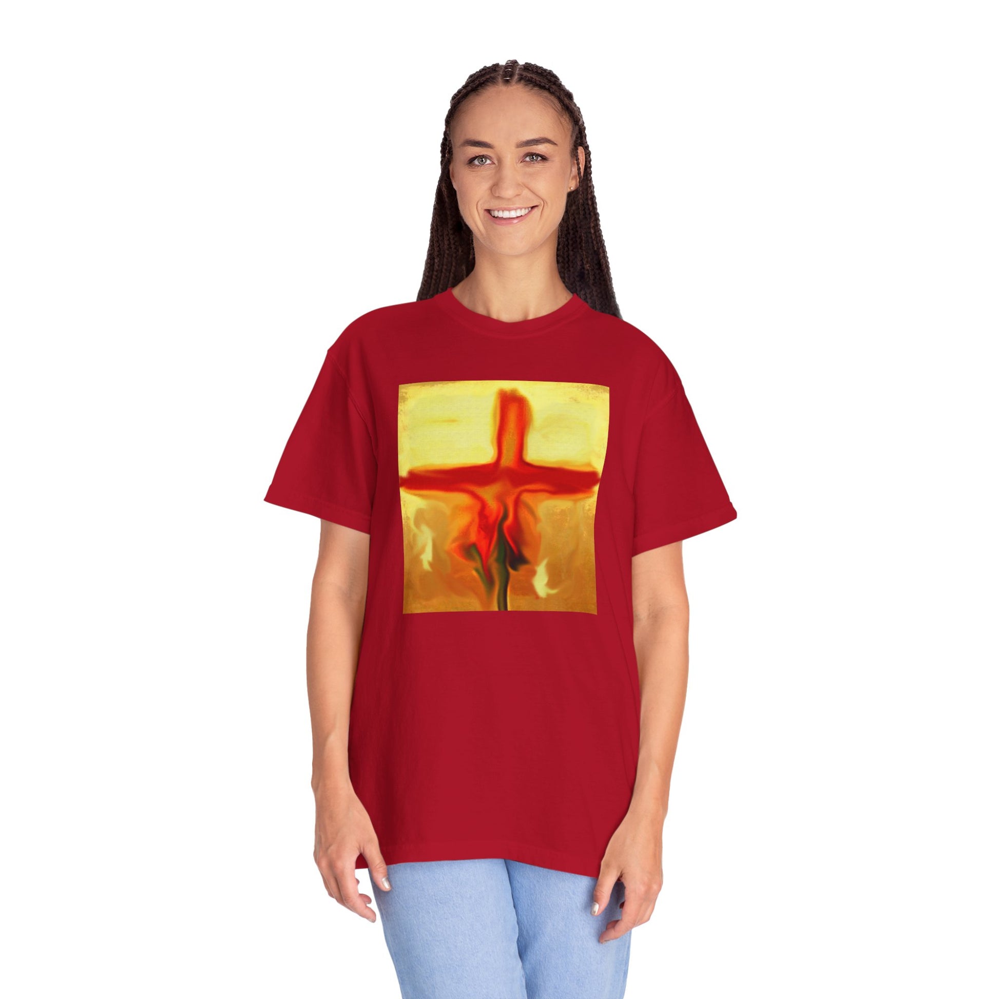 Rose Petals - Spiritual Art Unisex Dyed T-Shirt – Comfort Colors