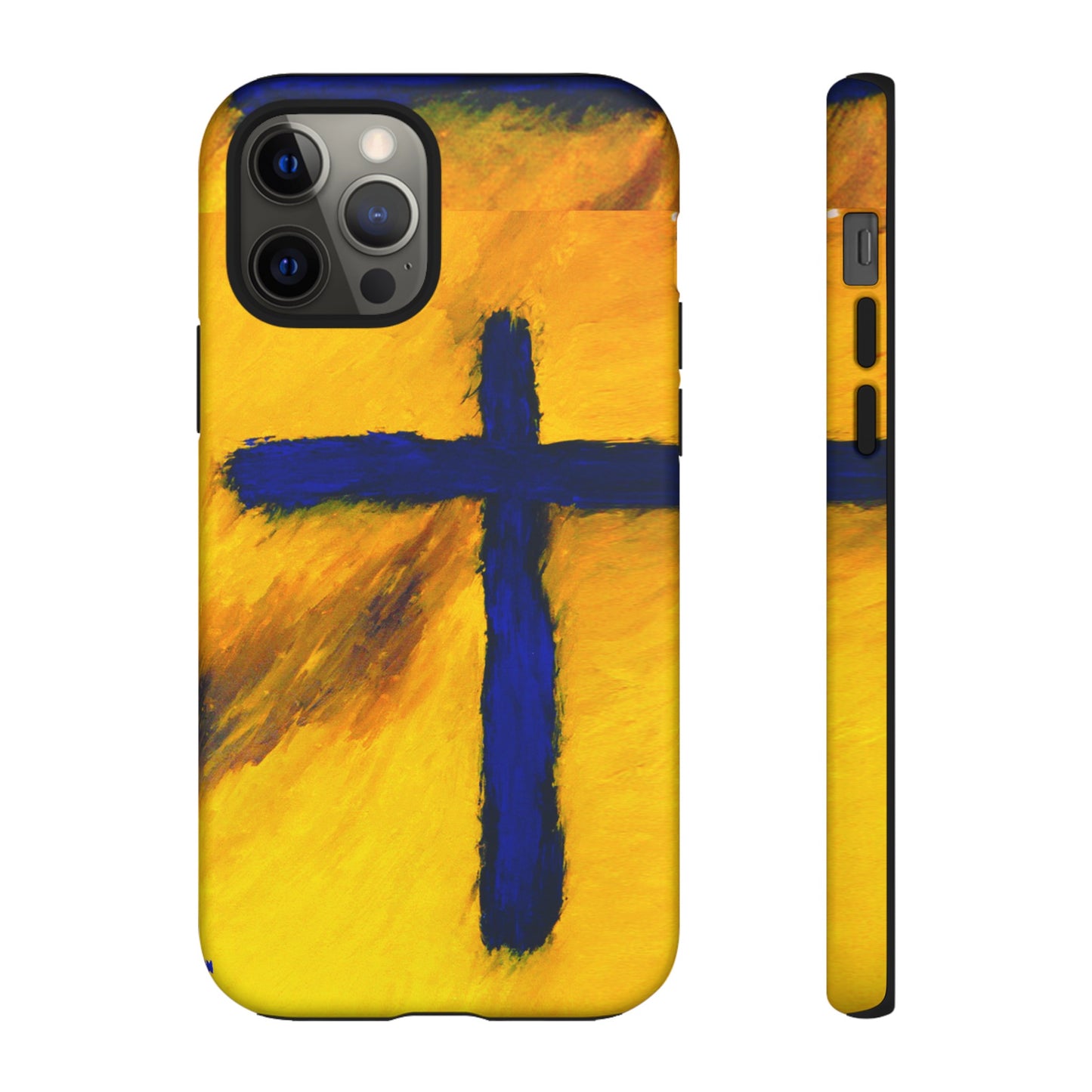 "Blue Falcon - Divine Cross Protective Phone Case"