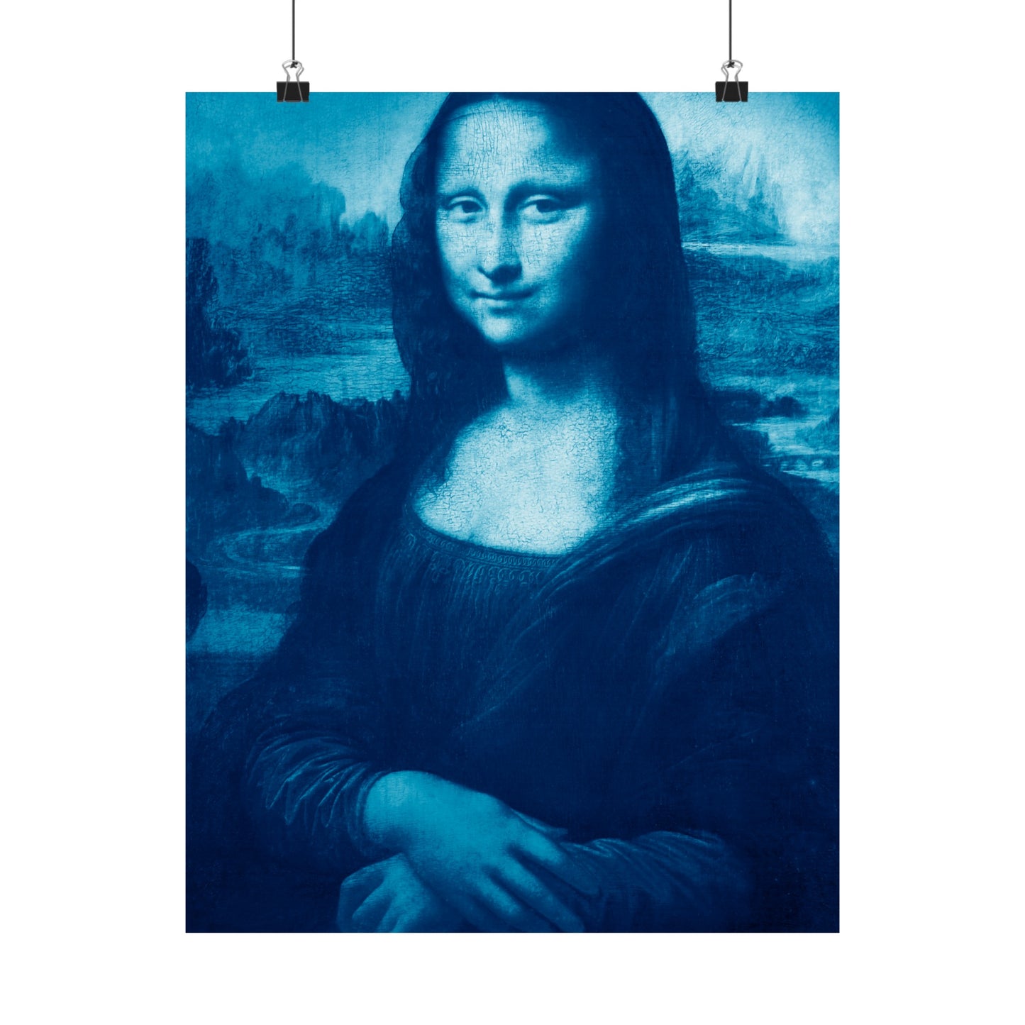 Reimagined Mona Lisa: Premium Matte Vertical Poster on Museum-Grade Paper