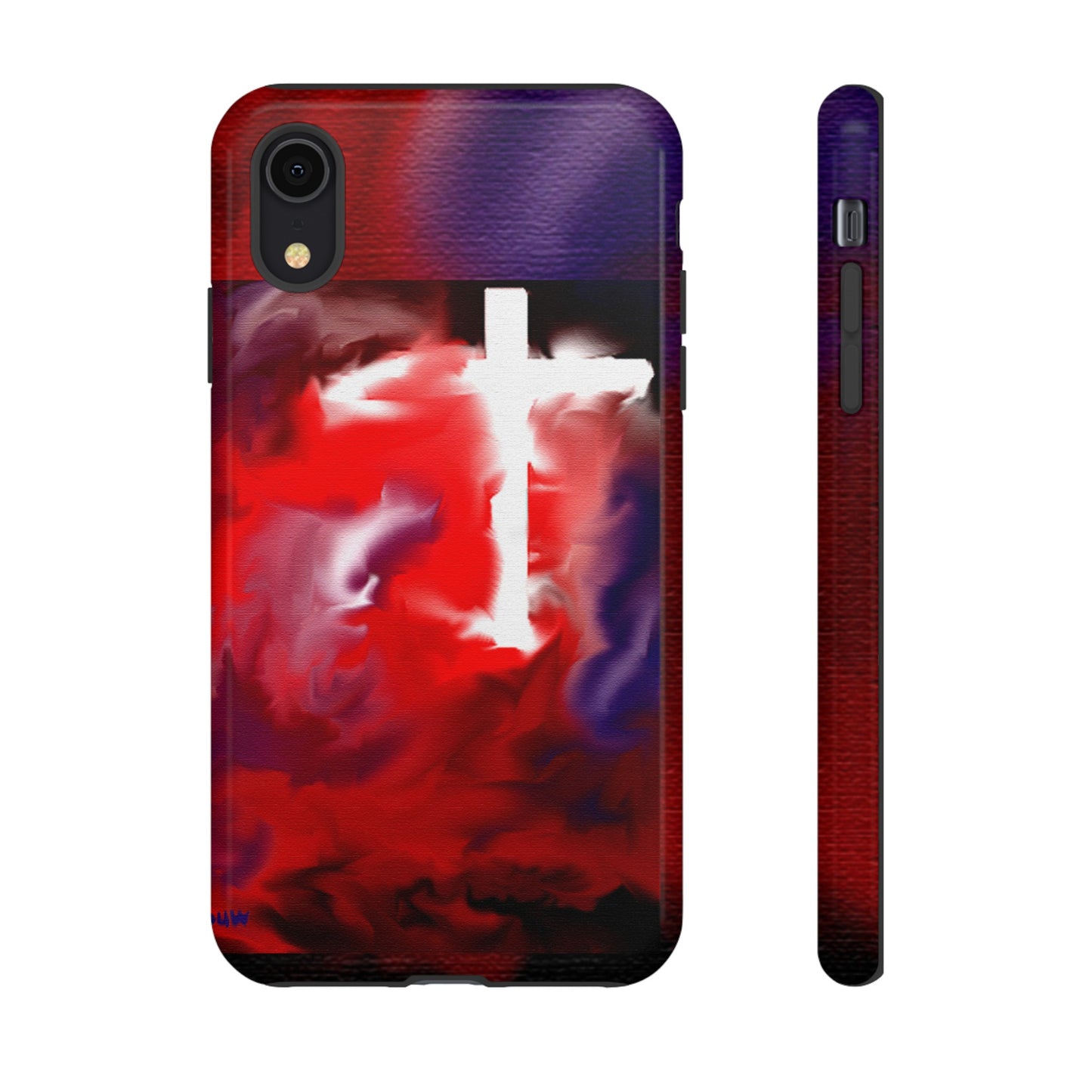 "Above The Light - Cross Art Protective Phone Case"