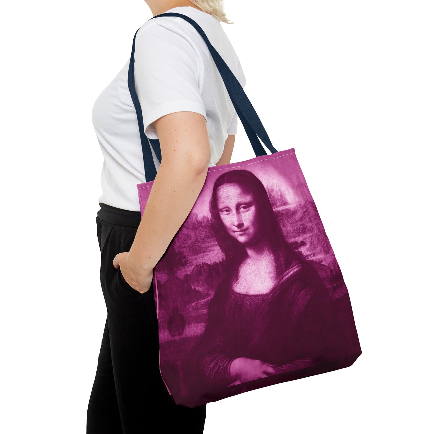 Mona Lisa (Pnk) Tote Bags: Stunning Designer Fashion