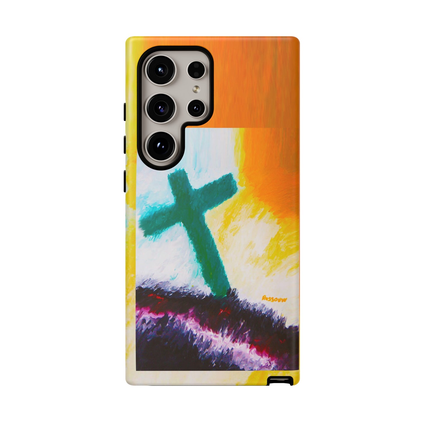 "Sunrise - Divine Cross Protective Phone Case"