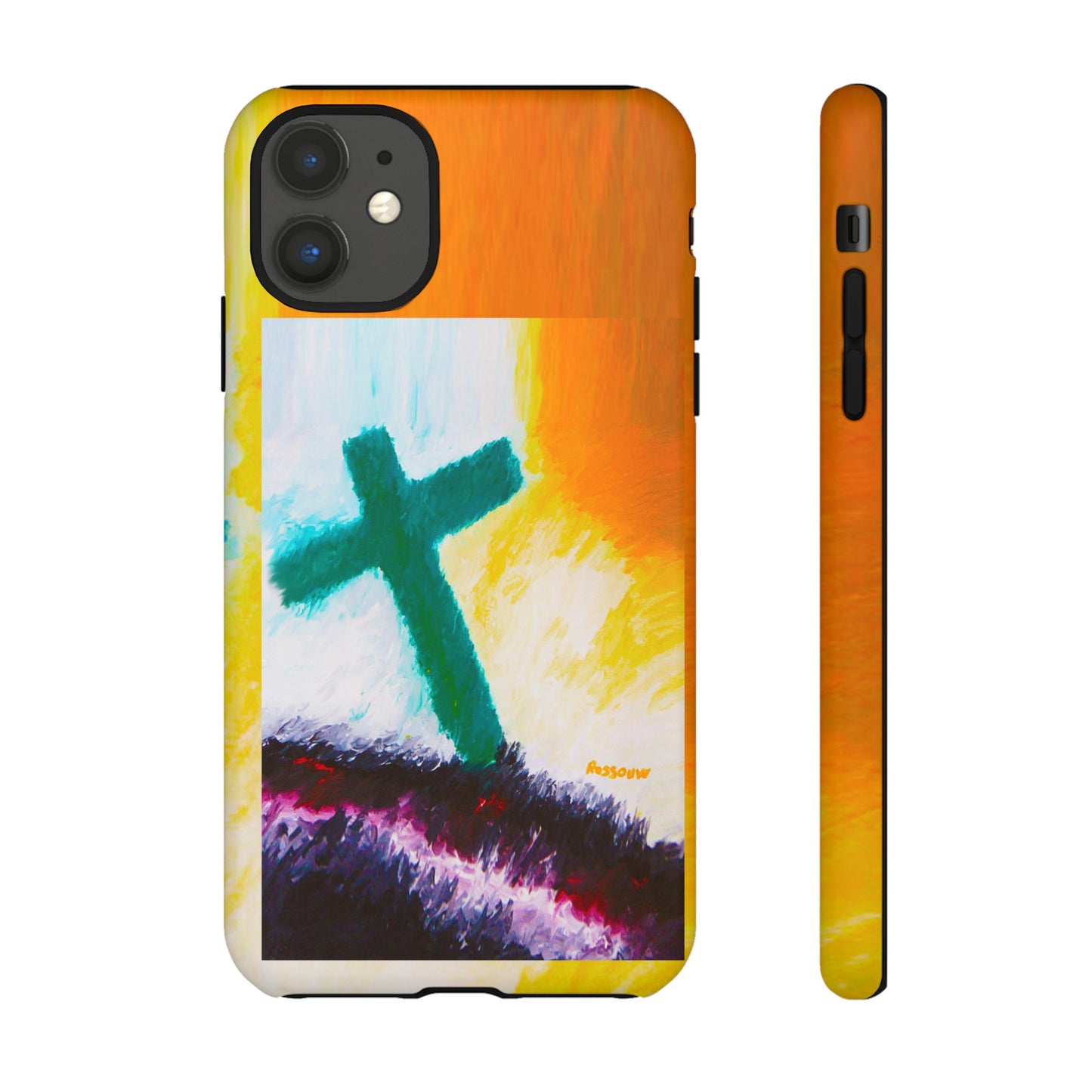 "Sunrise - Divine Cross Protective Phone Case"