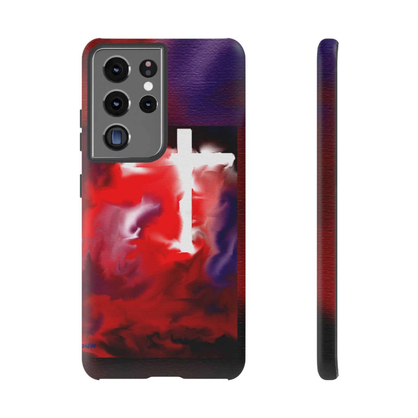 "Above The Light - Cross Art Protective Phone Case"