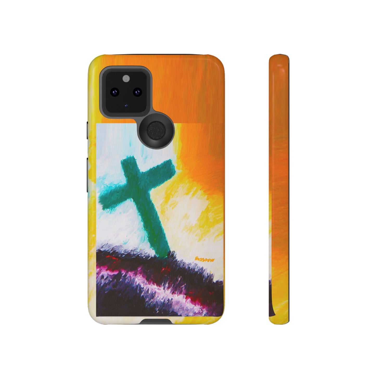 "Sunrise - Divine Cross Protective Phone Case"