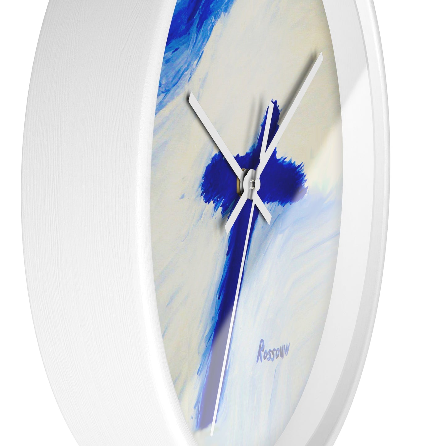 “Songbird - Inspirational Cross Art Wall Clock by Rossouw"