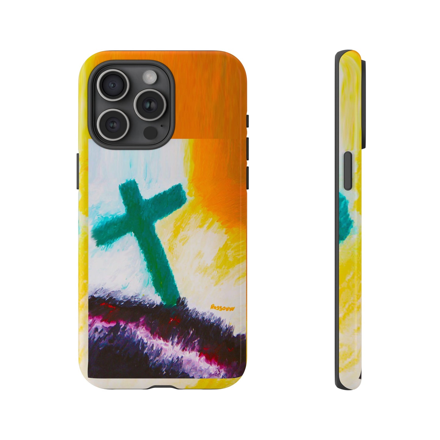 "Sunrise - Divine Cross Protective Phone Case"